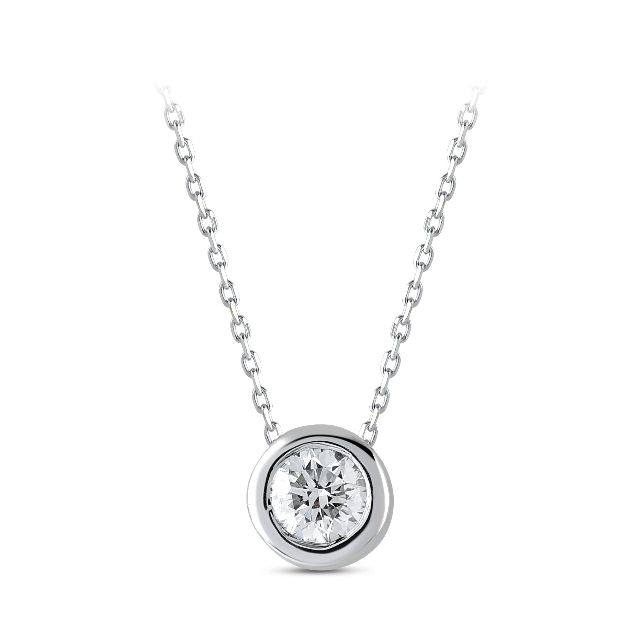 Diamond Solitaire Necklace