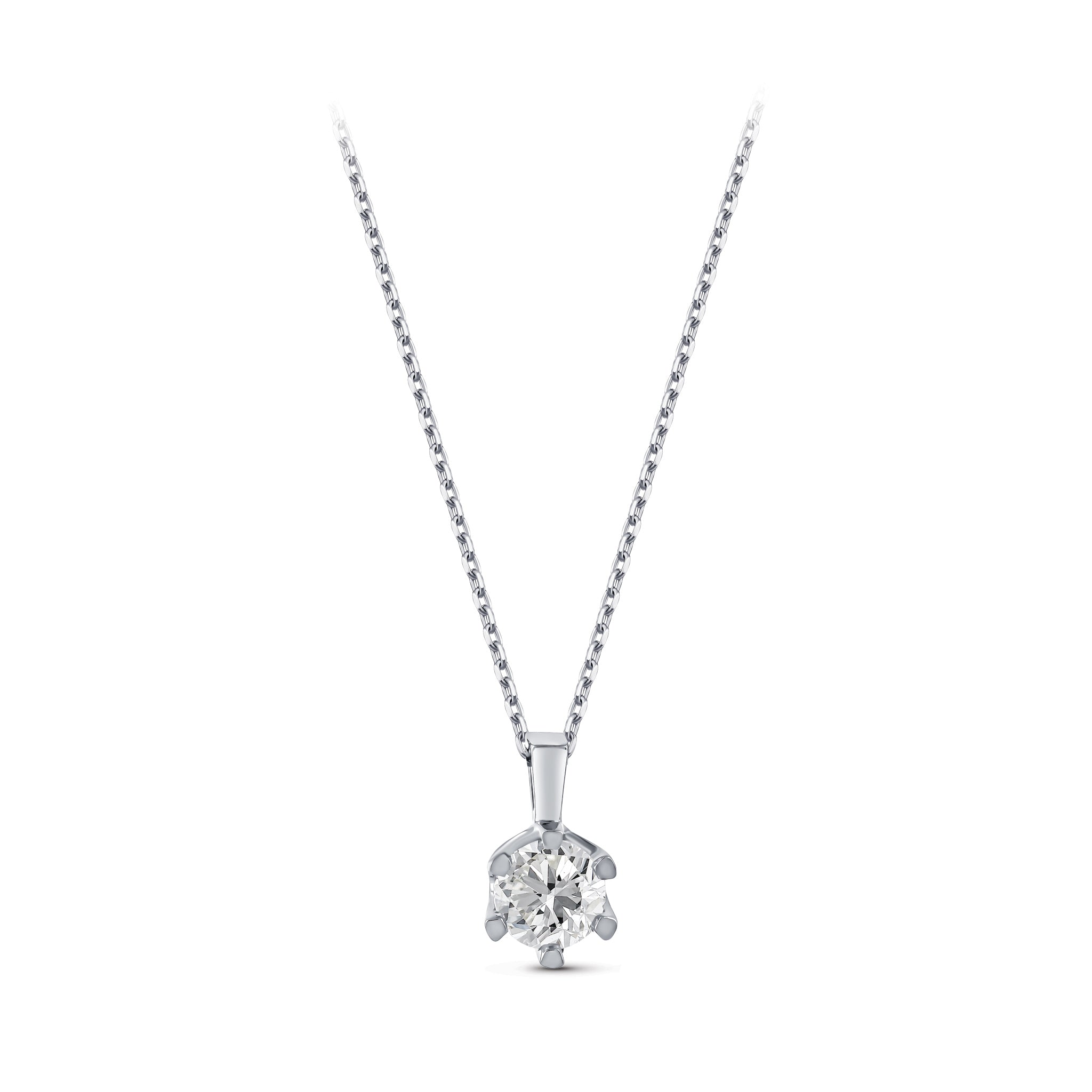 Diamond Solitaire Necklace