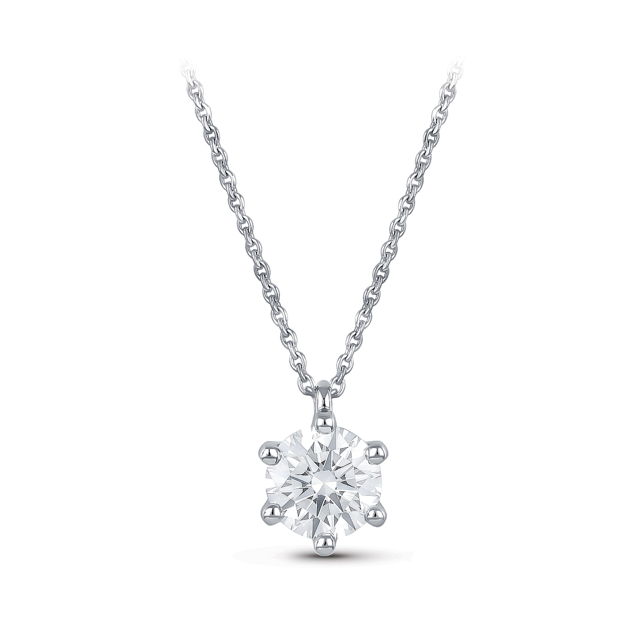 Diamond Solitaire Necklace