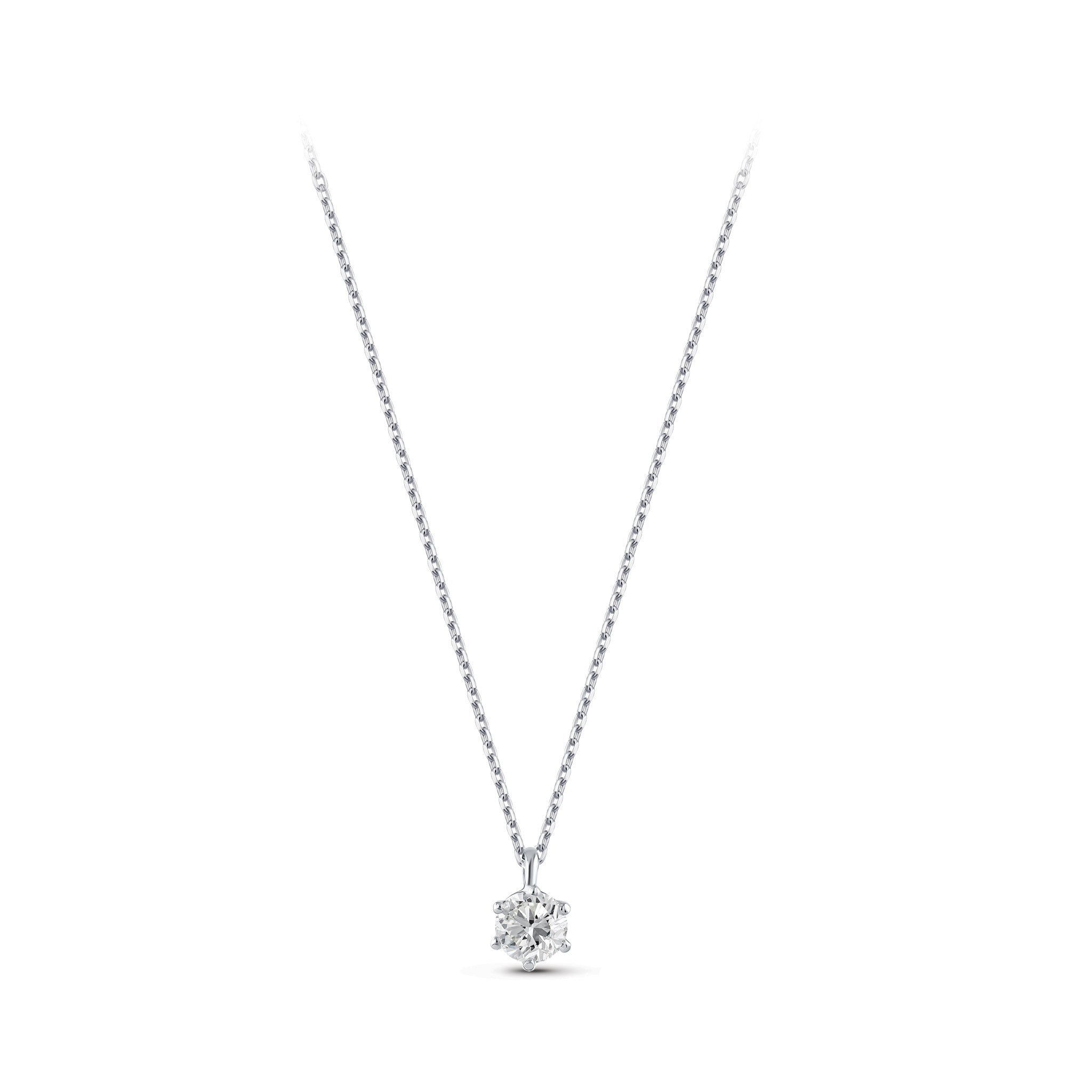 Diamond Solitaire Necklace