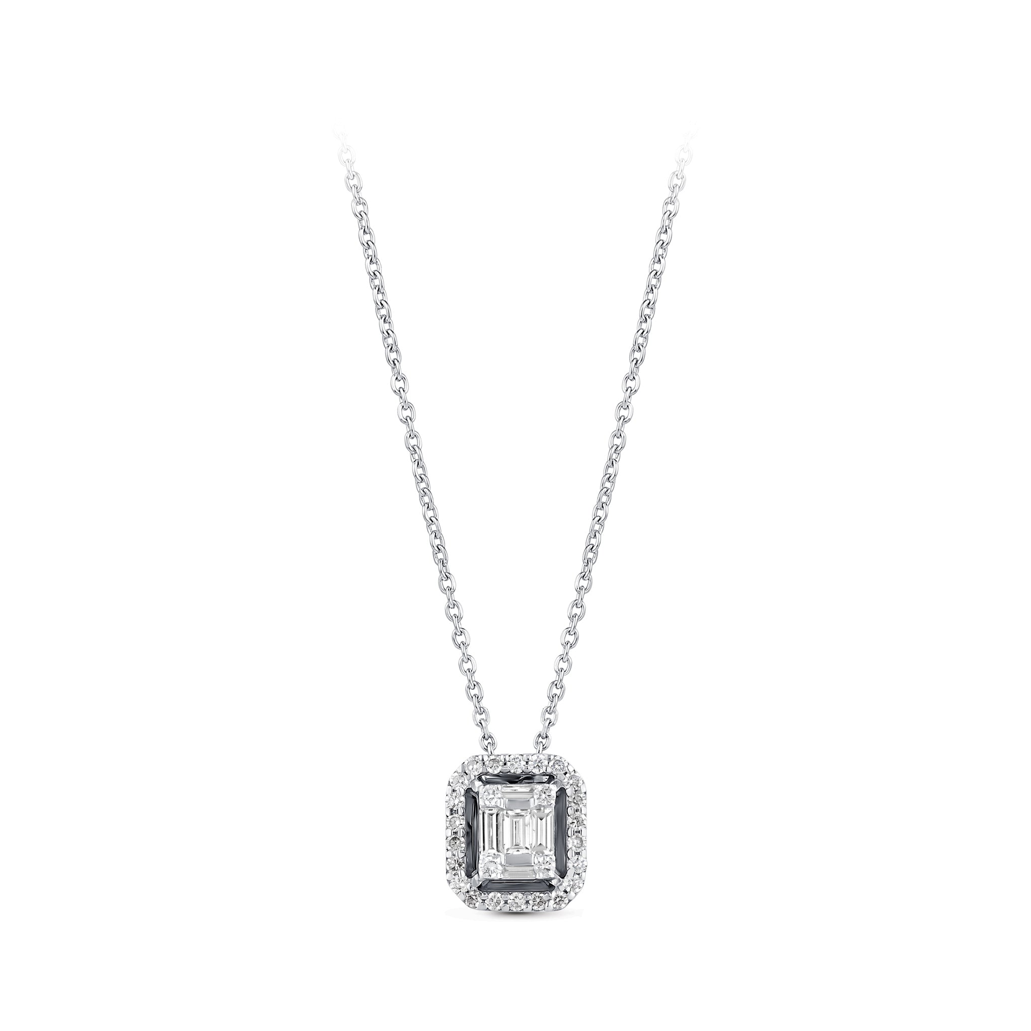 Diamond Baguette Necklace