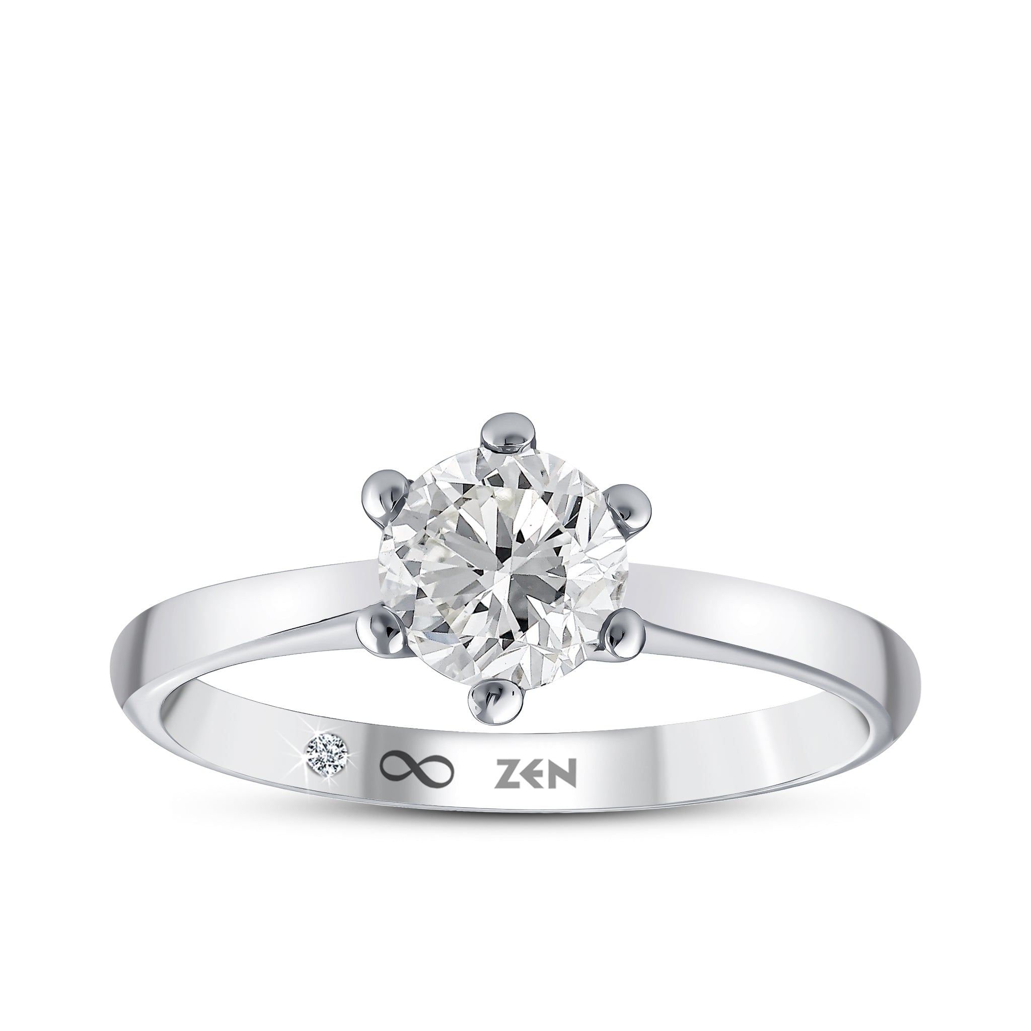 Solitaire Diamond Engagement Ring