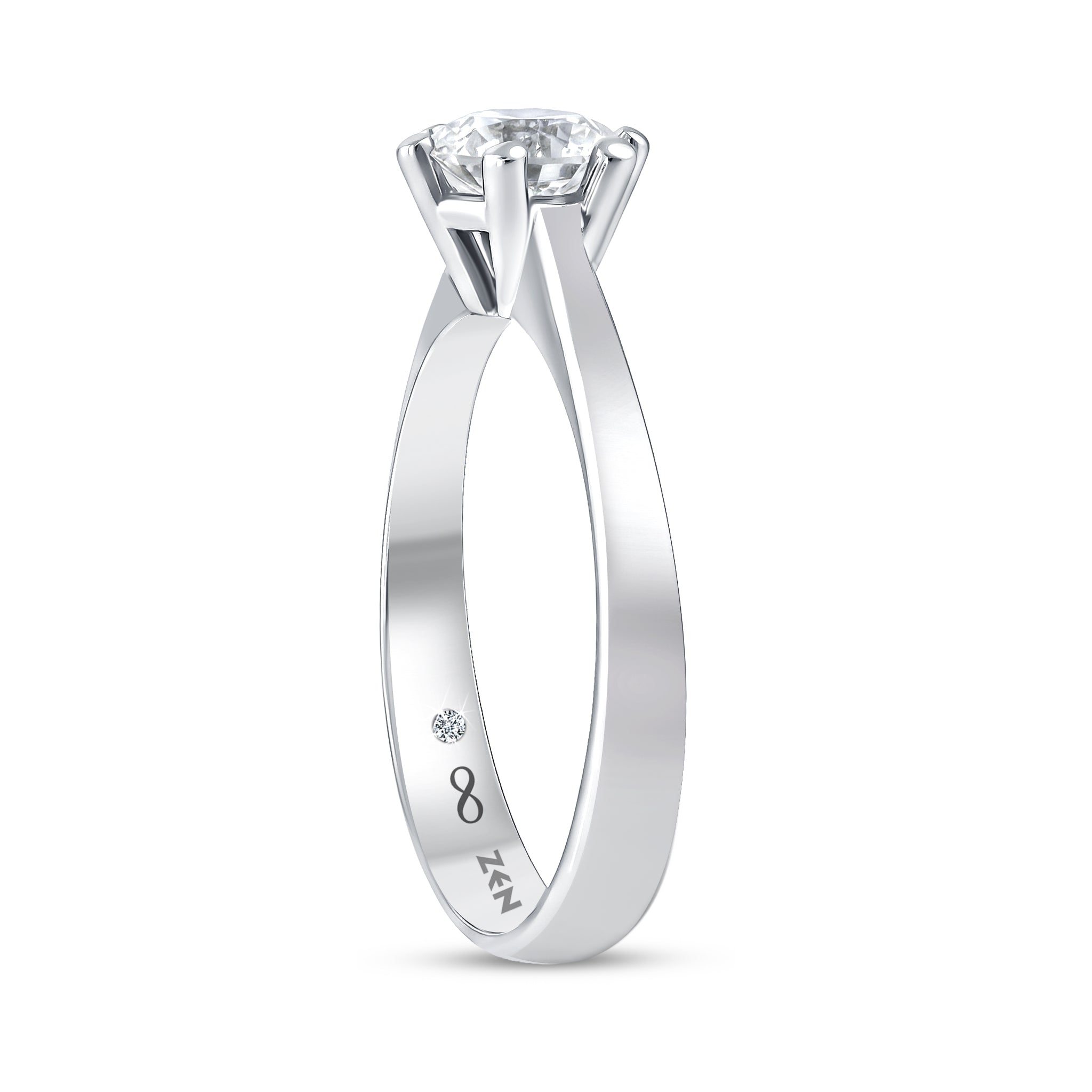 Solitaire Diamond Engagement Ring
