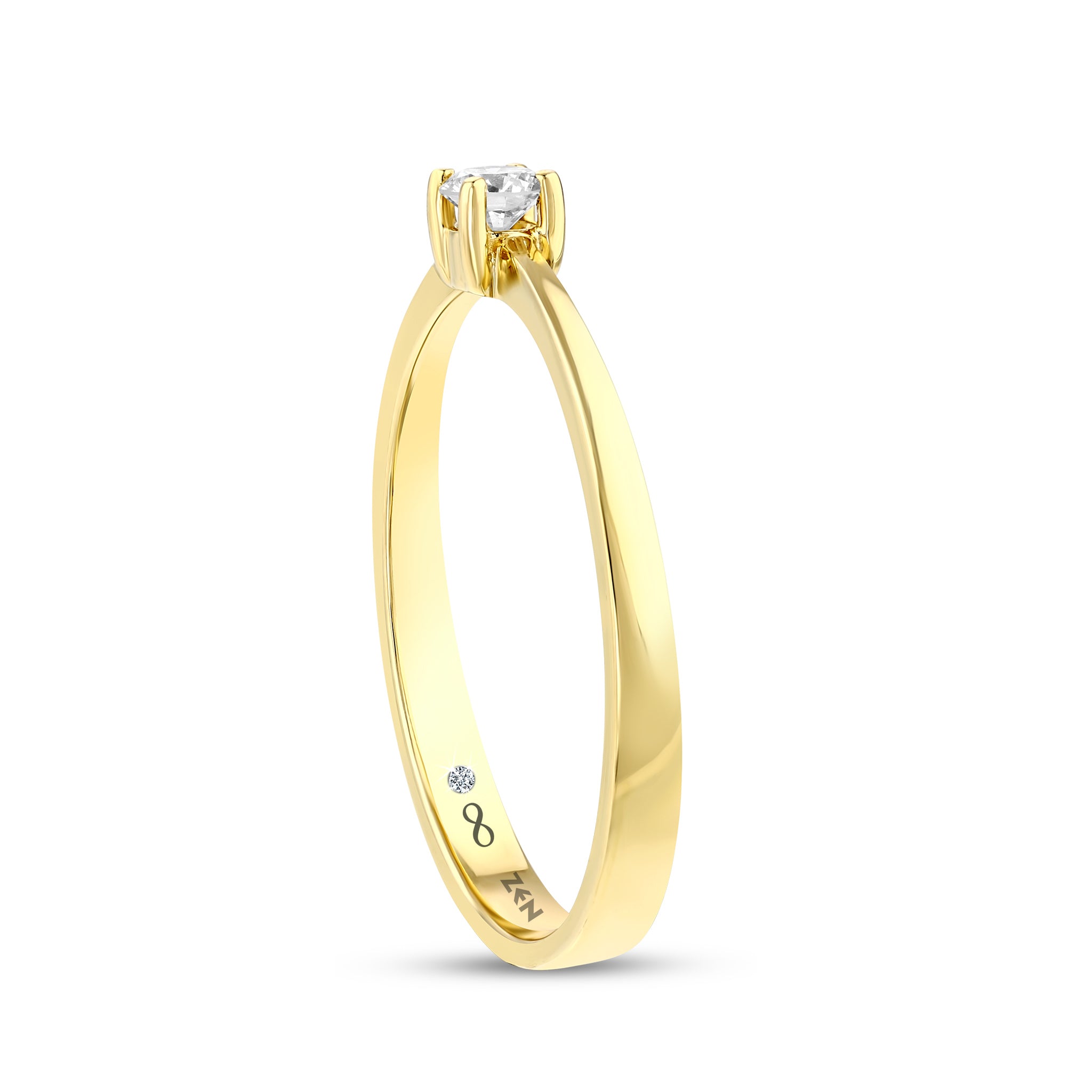 Solitaire Diamond Engagement Ring