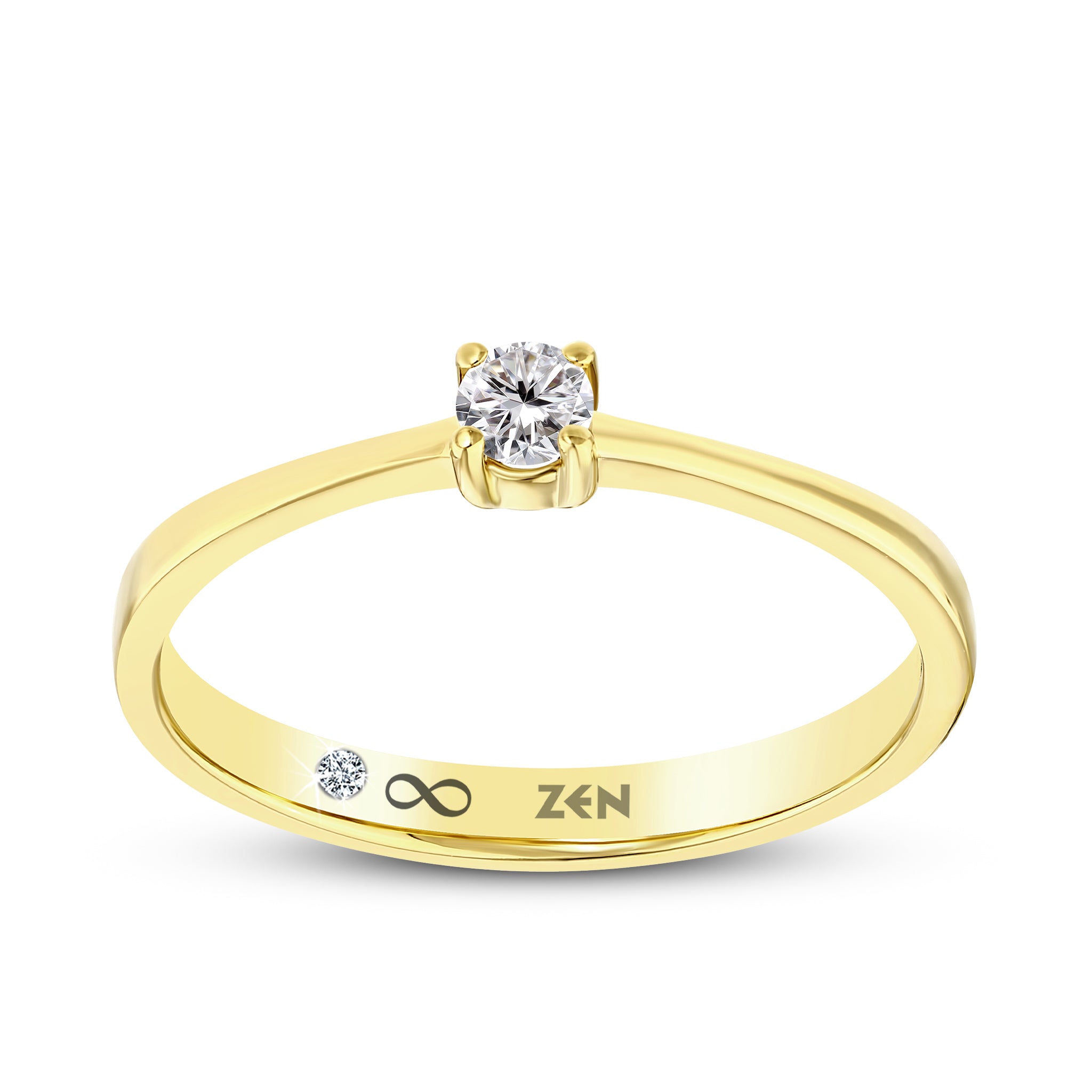 Solitaire Diamond Engagement Ring