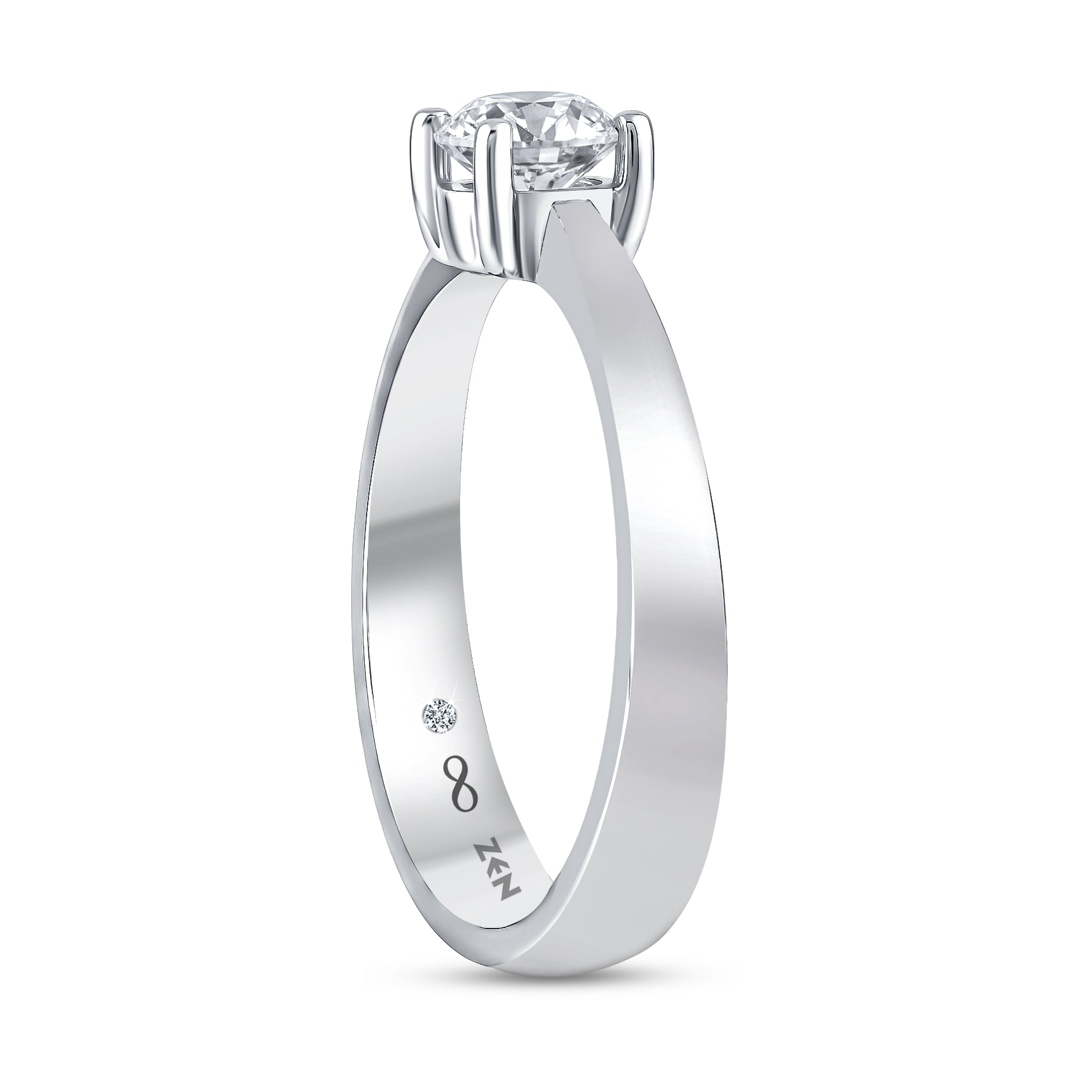 Solitaire Diamond Engagement Ring