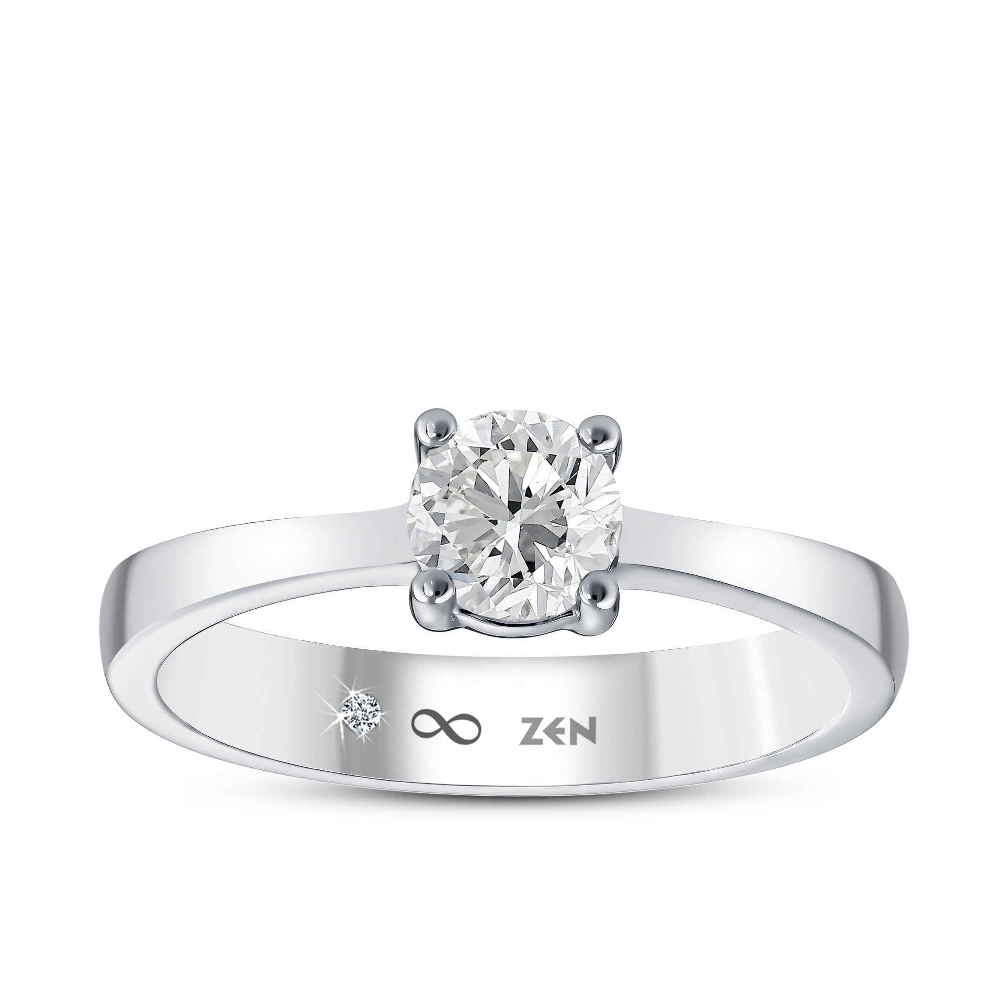Solitaire Diamond Engagement Ring