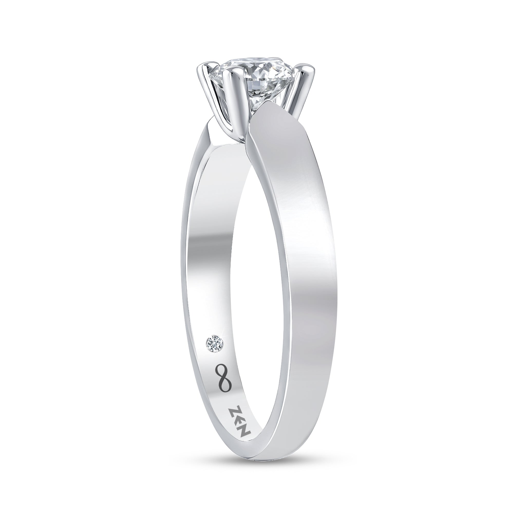 Solitaire Diamond Engagement Ring