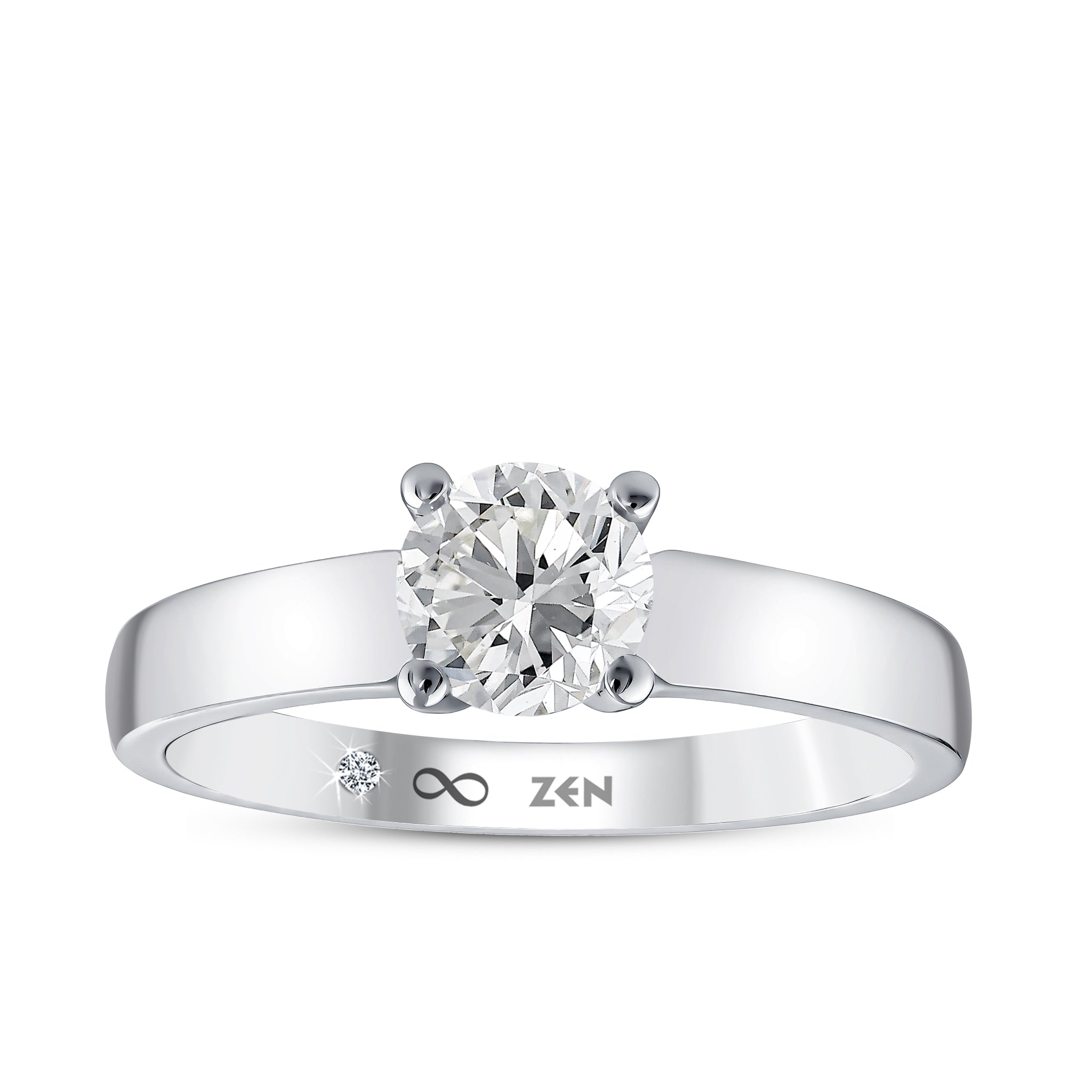 Solitaire Diamond Engagement Ring