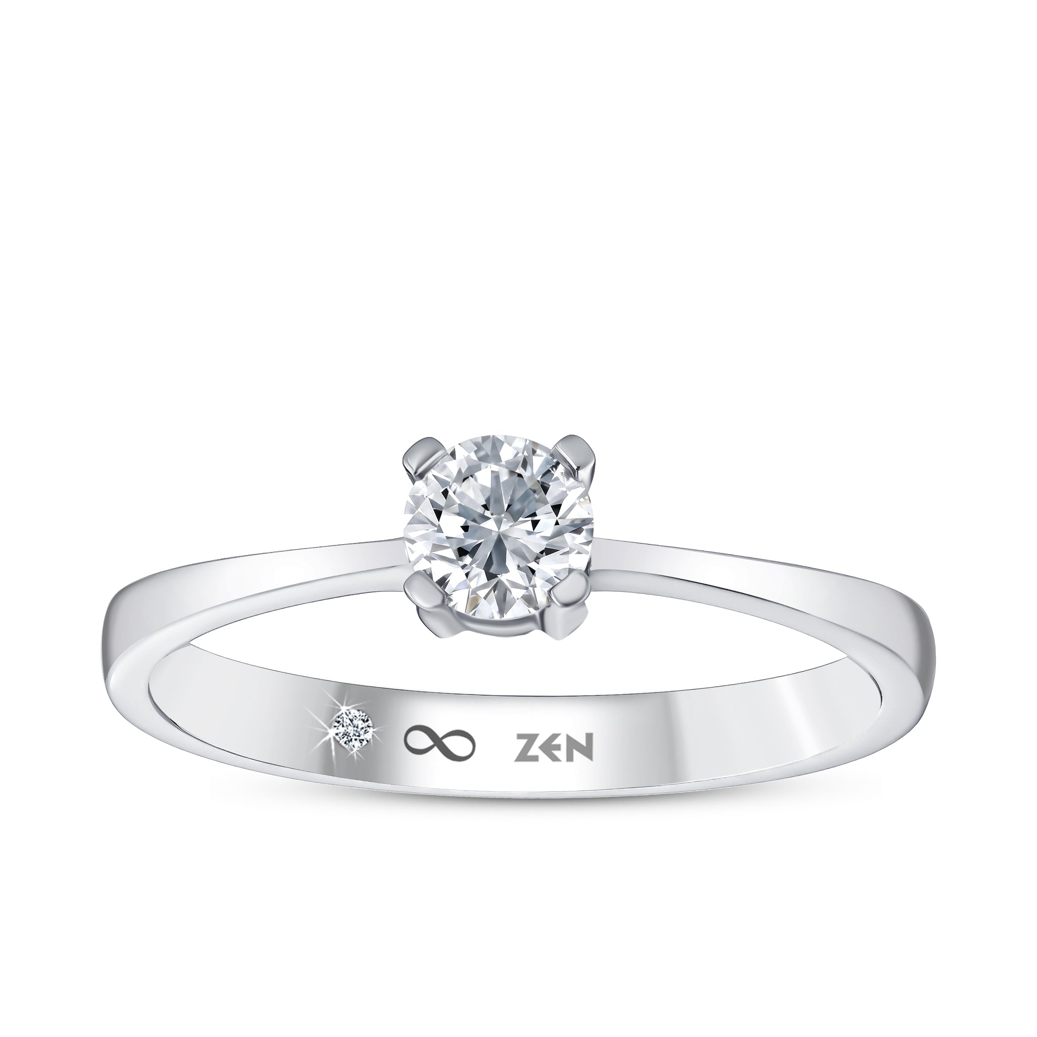 Solitaire Diamond Engagement Ring