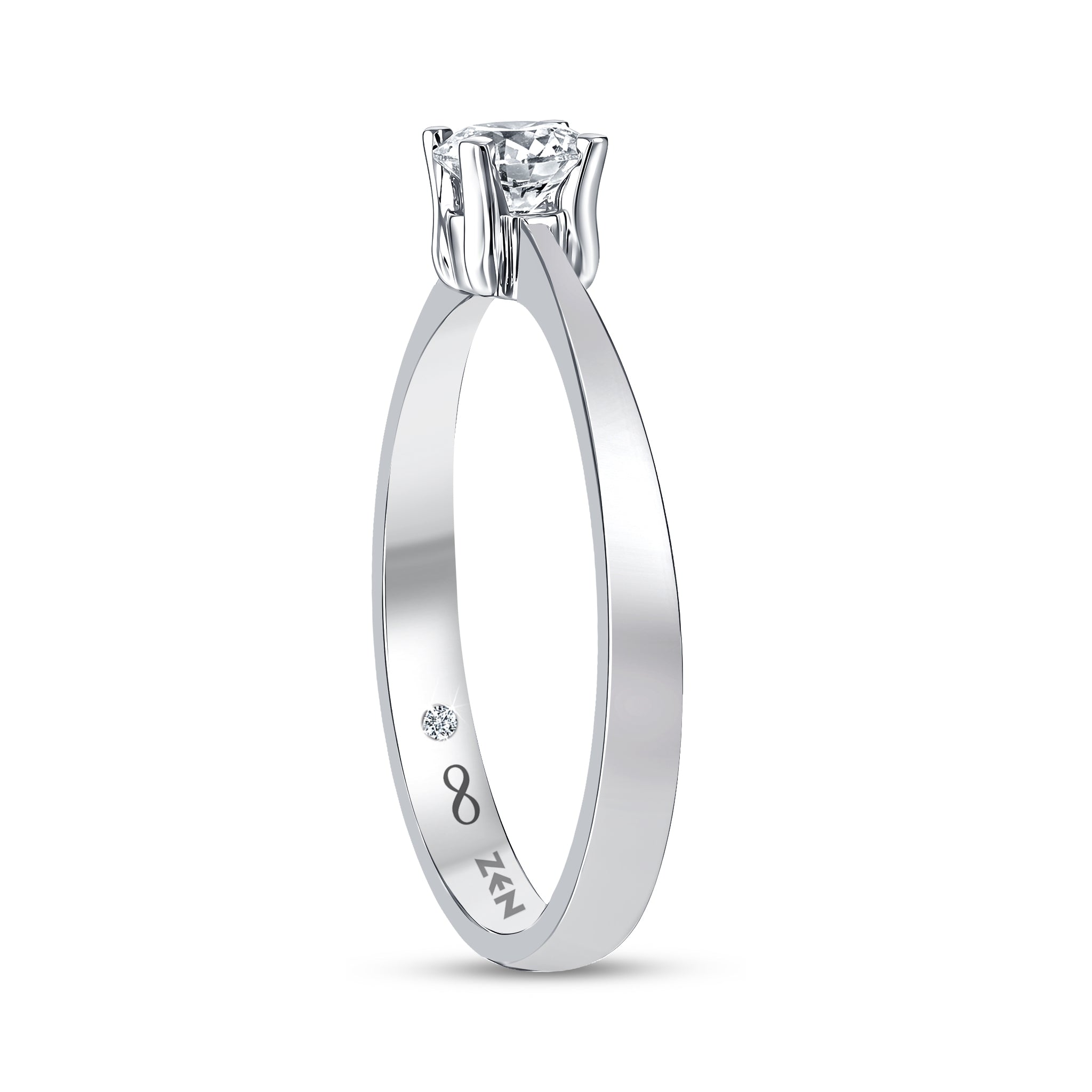 Solitaire Diamond Engagement Ring