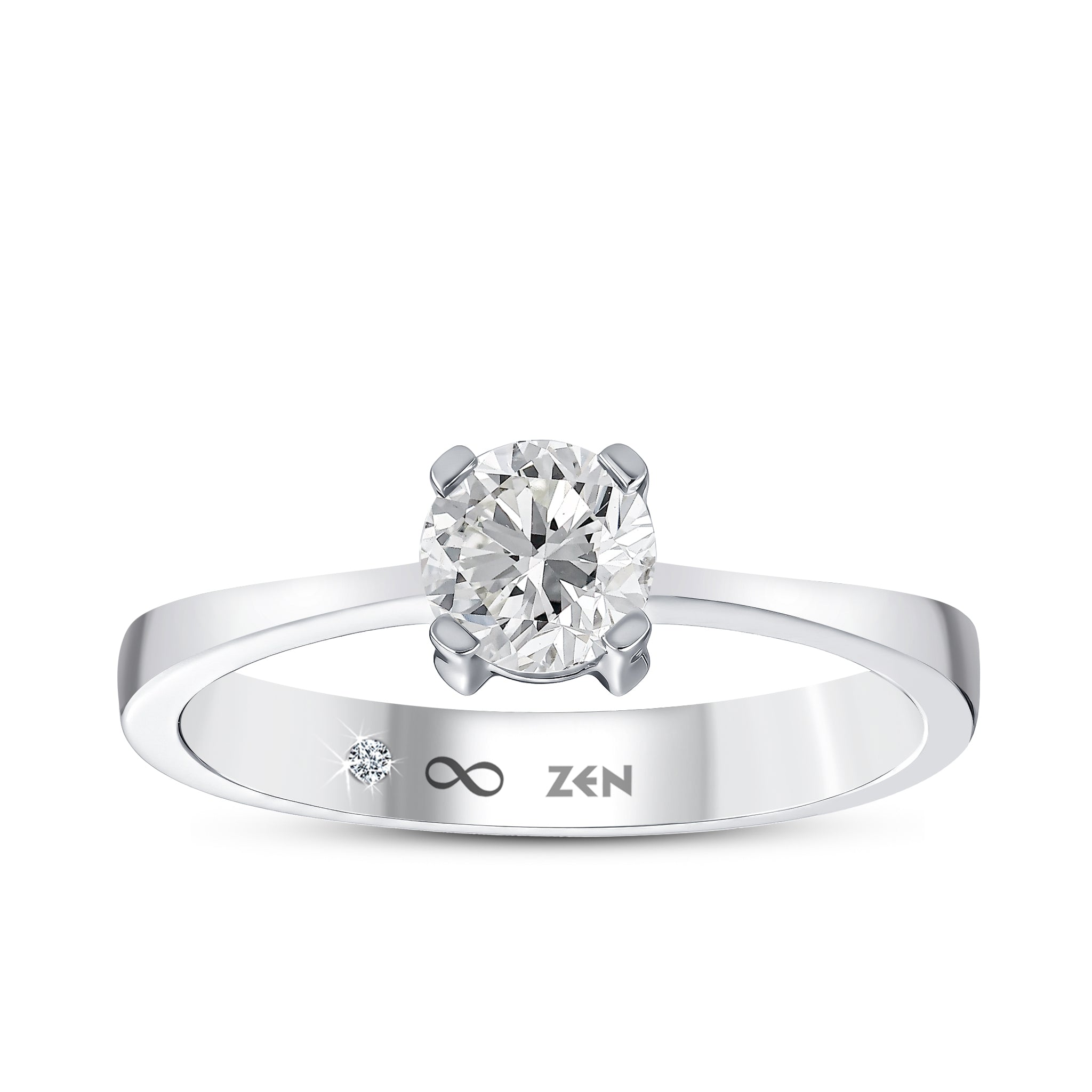 Solitaire Diamond Engagement Ring