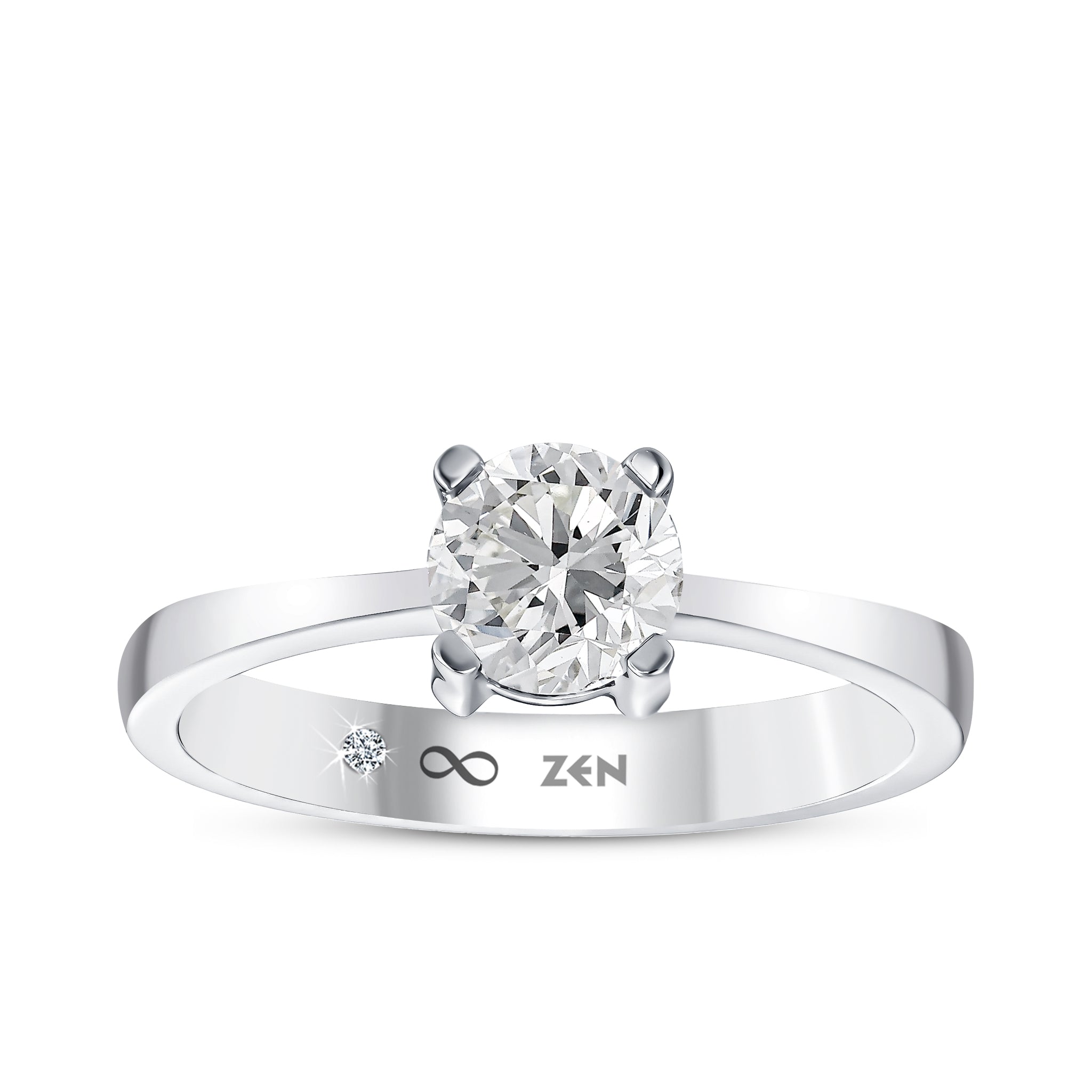 Solitaire Diamond Engagement Ring
