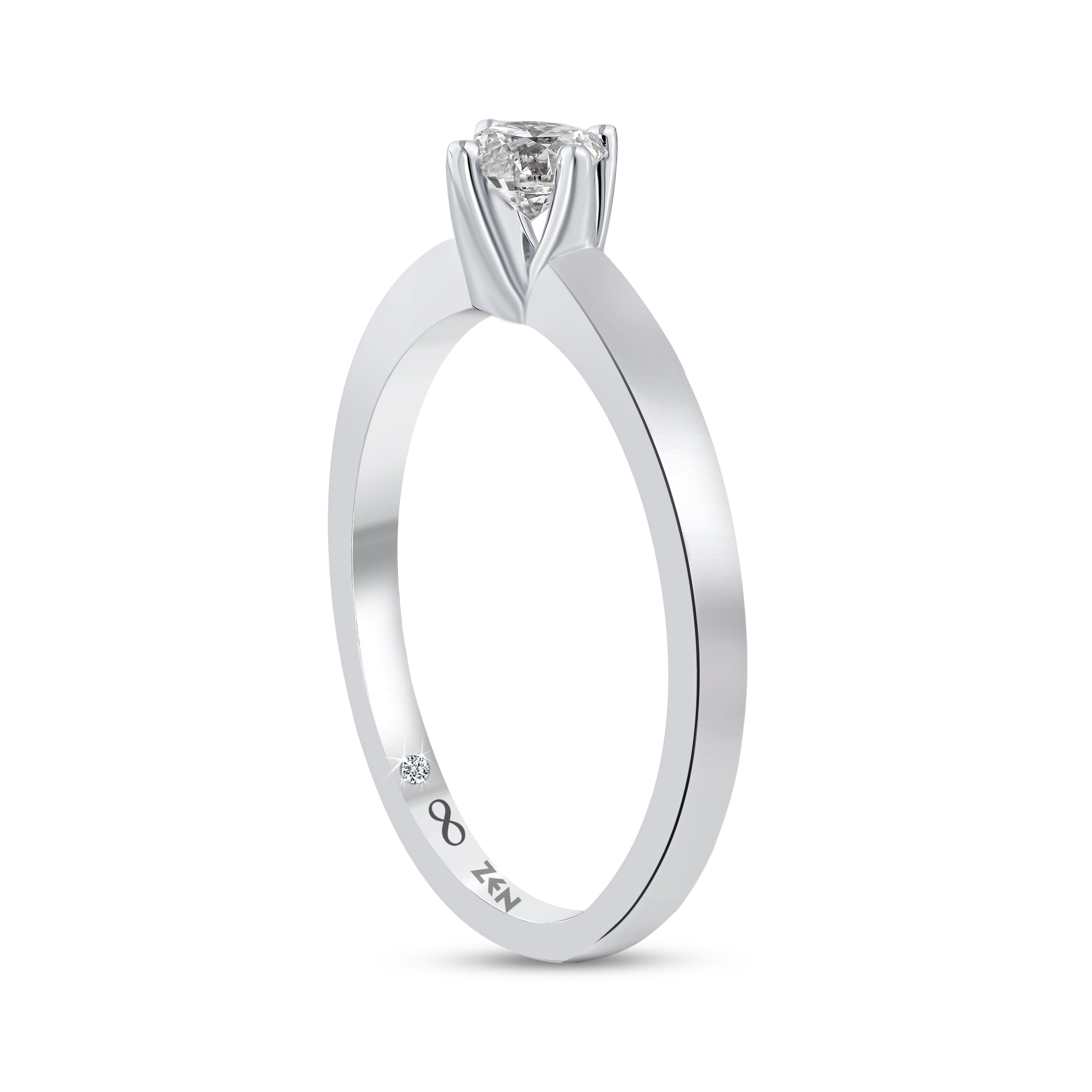 Solitaire Diamond Engagement Ring