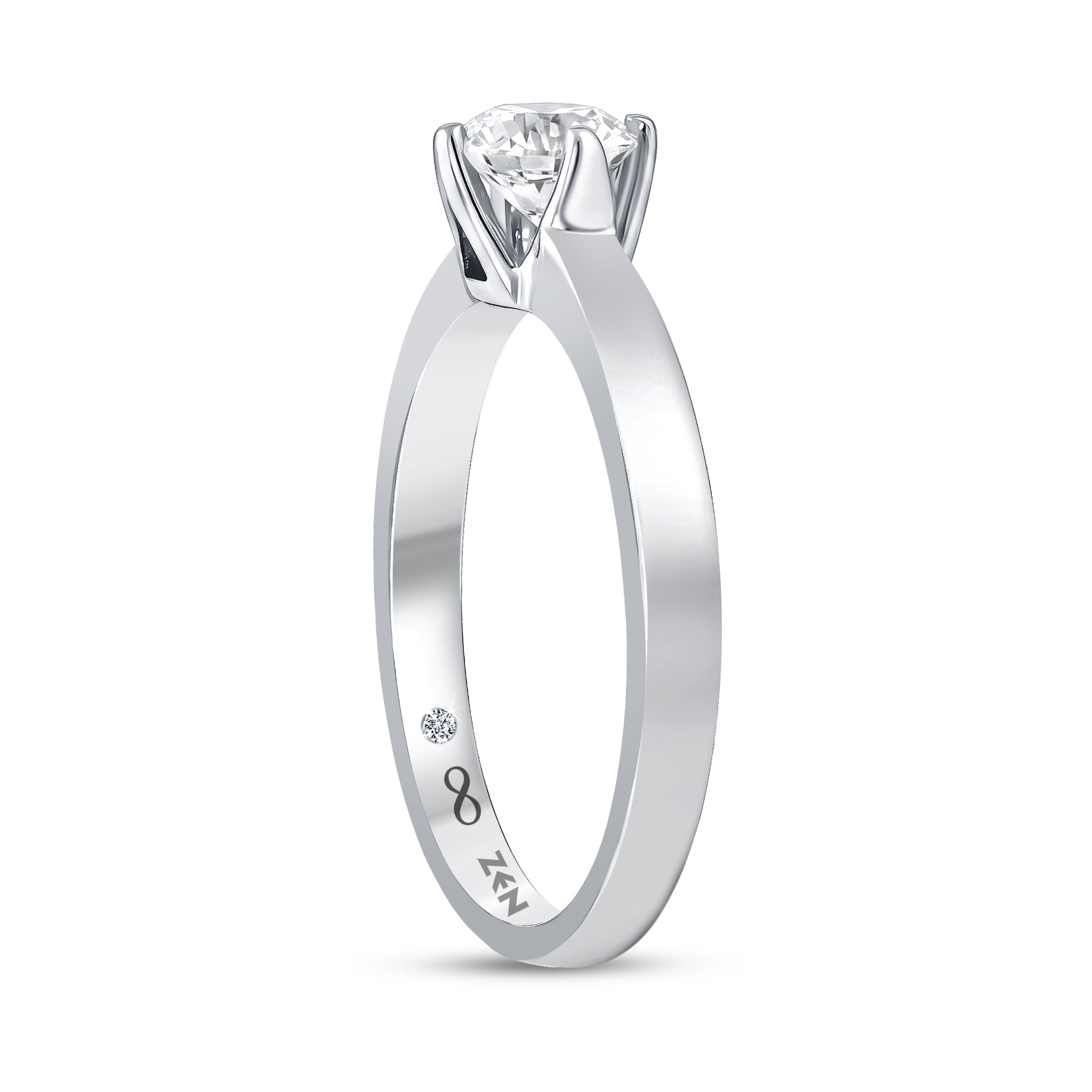Solitaire Diamond Engagement Ring