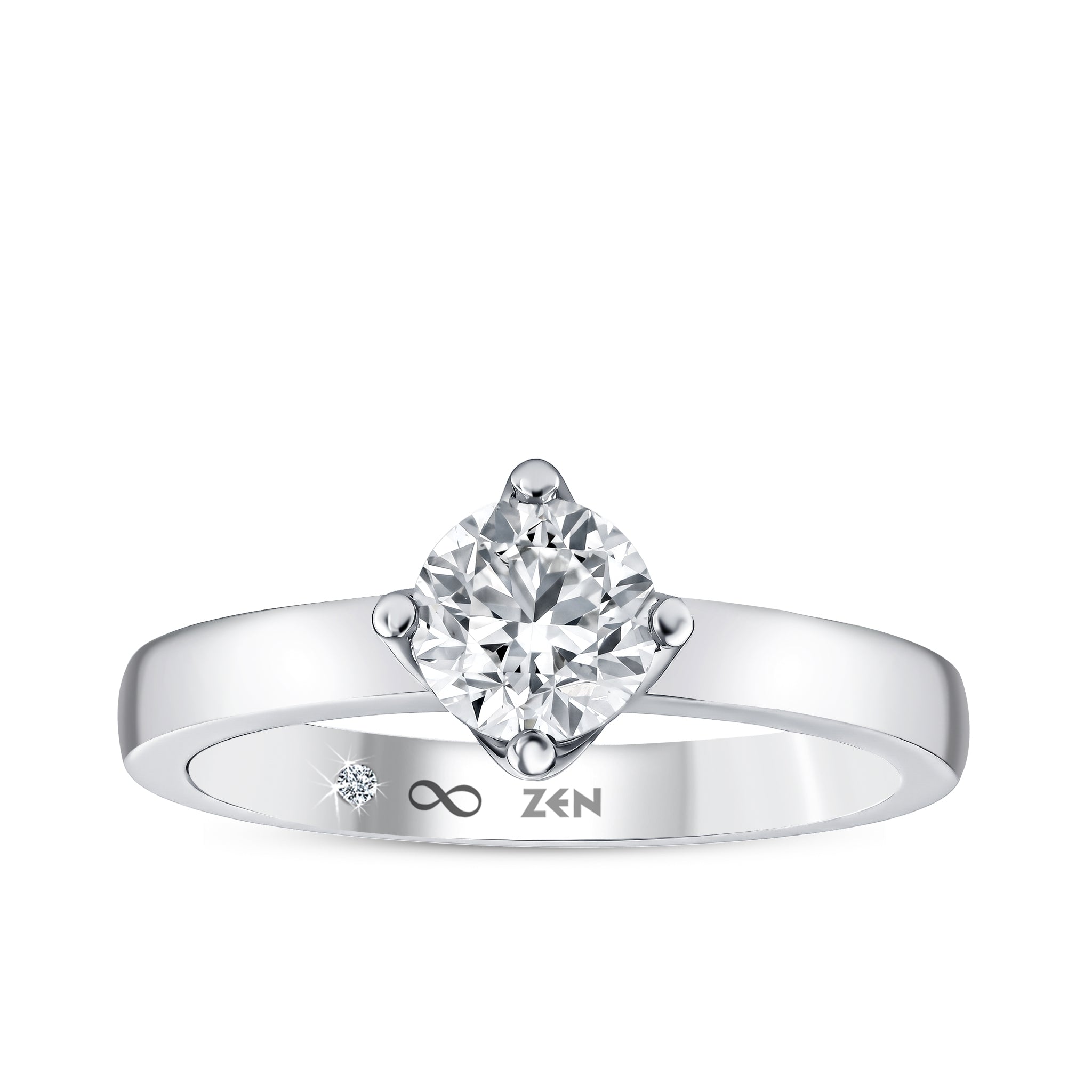 Solitaire Diamond Engagement Ring