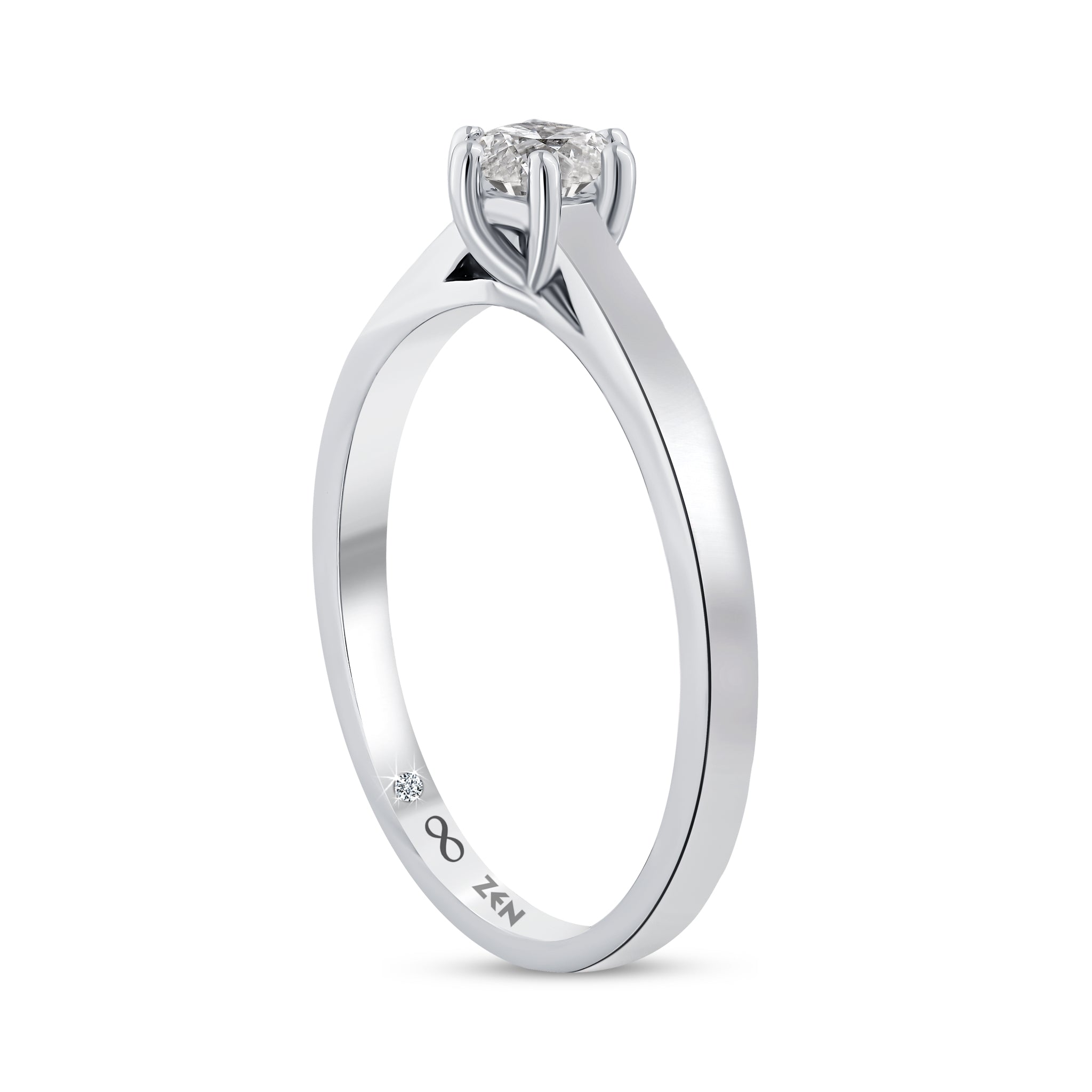 Solitaire Diamond Engagement Ring