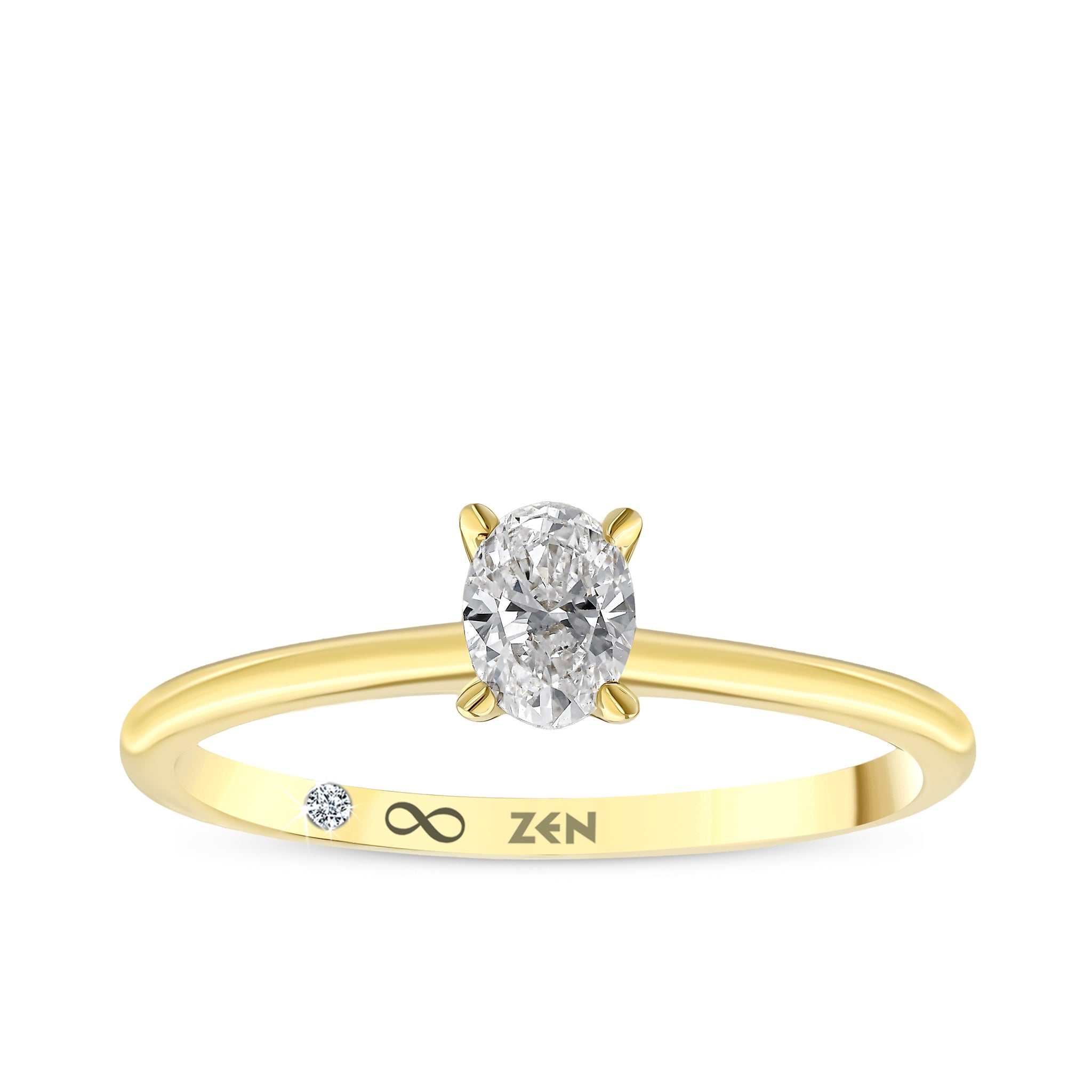 Oval Diamond Engagement Ring
