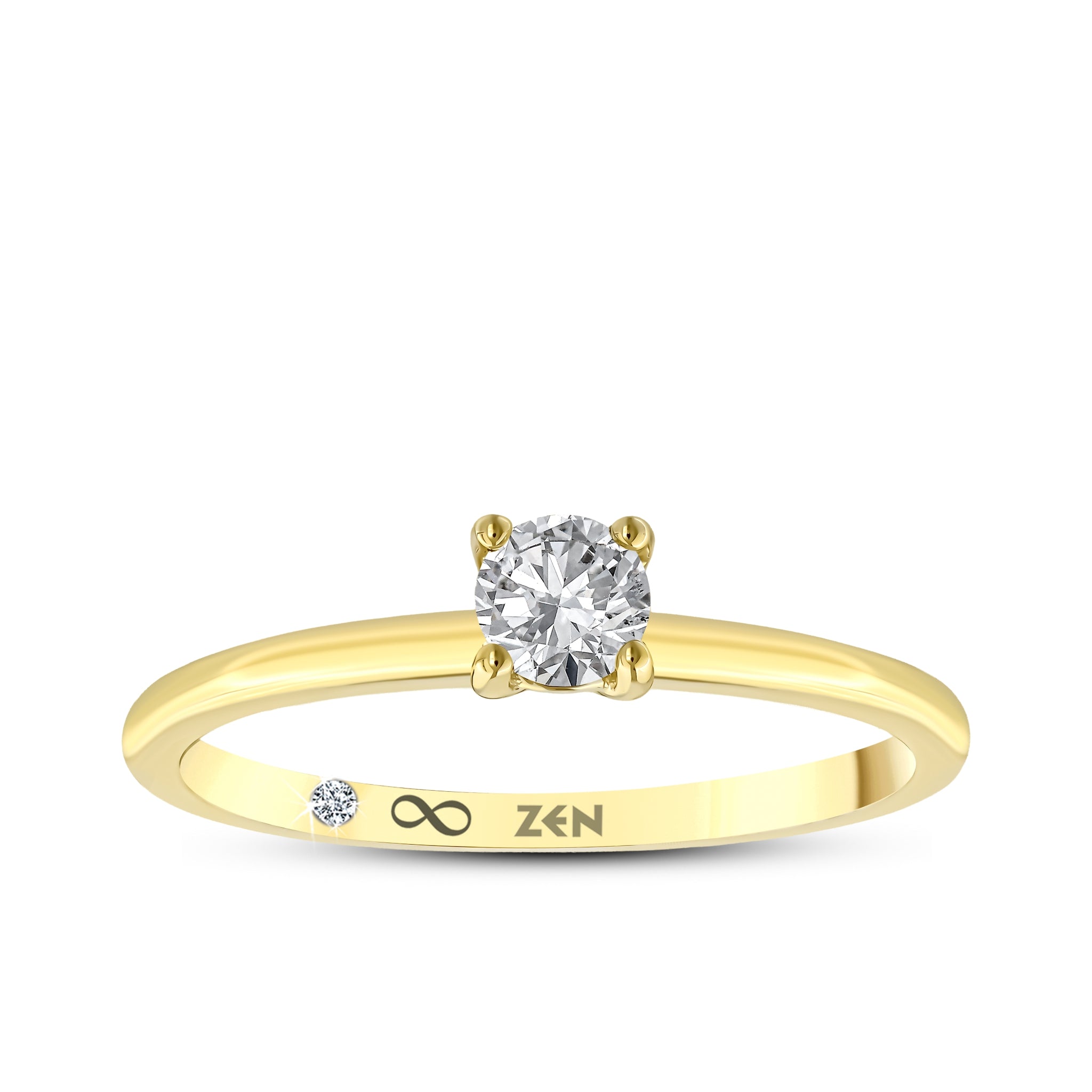 Solitaire Diamond Engagement Ring