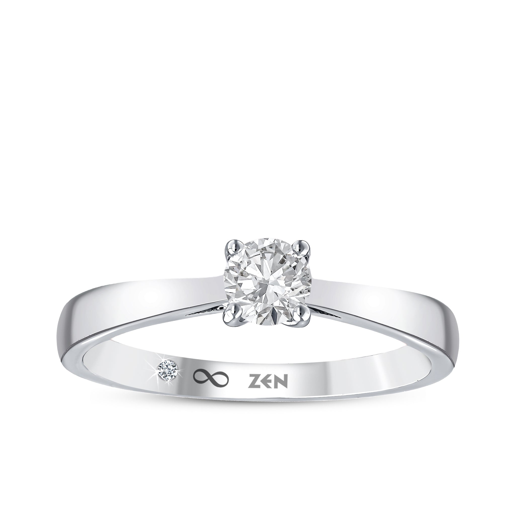 Solitaire Diamond Engagement Ring