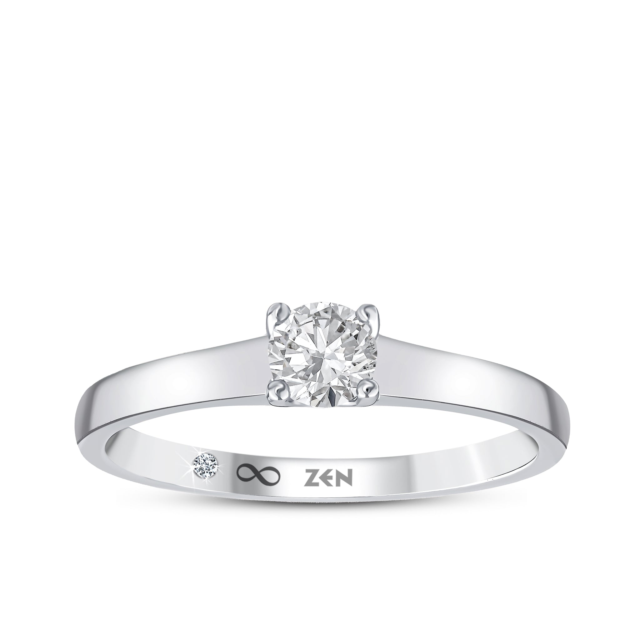 Solitaire Diamond Engagement Ring