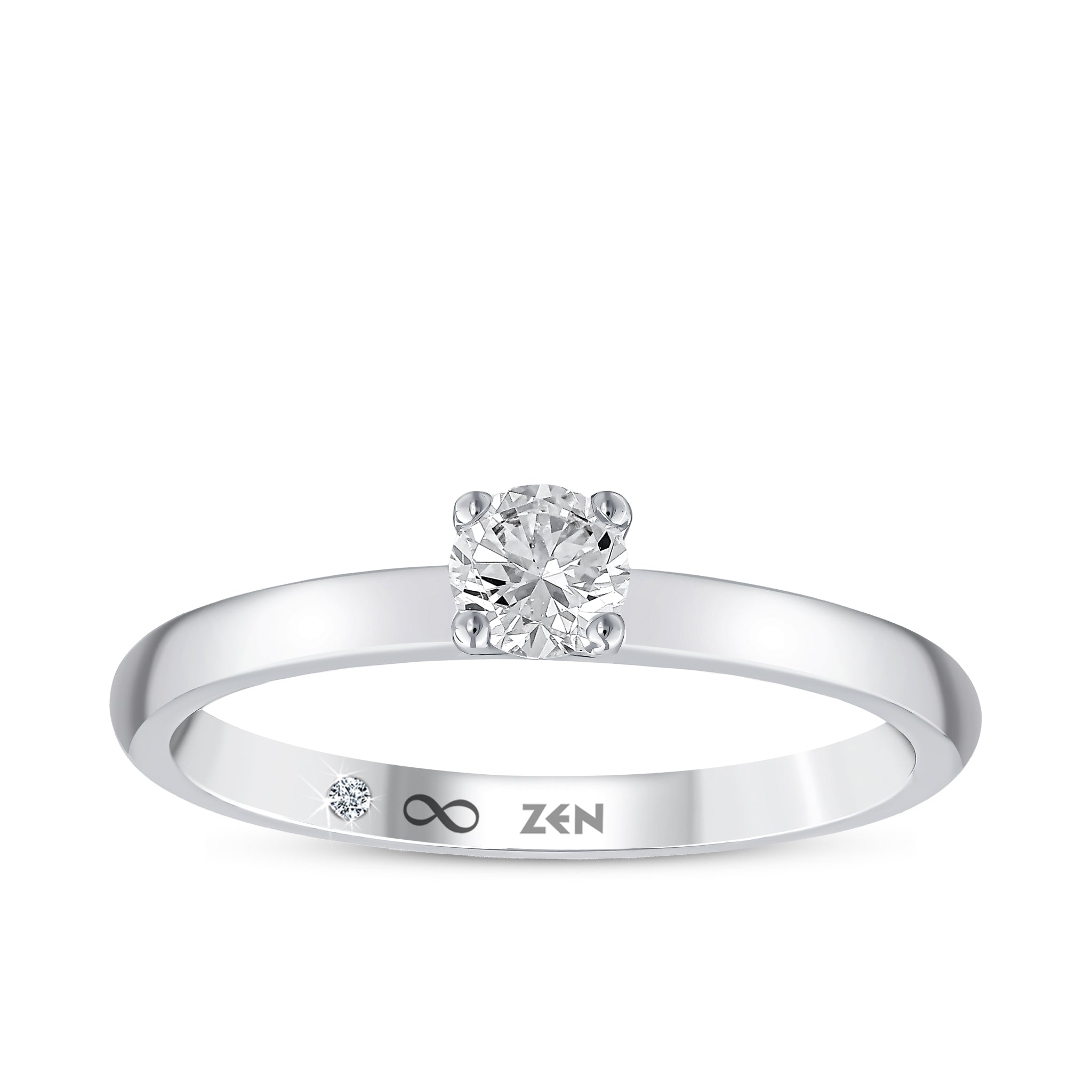 Solitaire Diamond Engagement Ring
