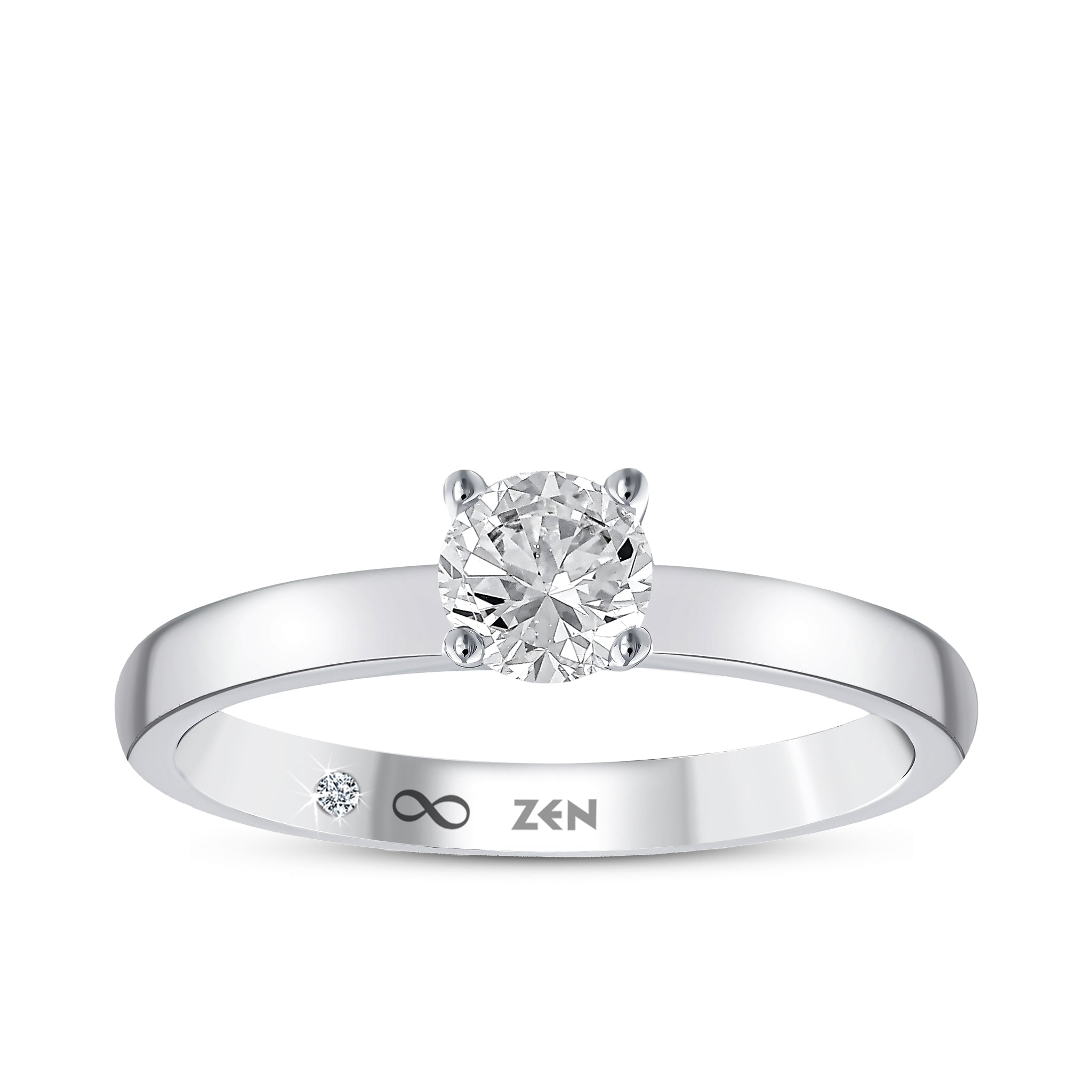 Solitaire Diamond Engagement Ring