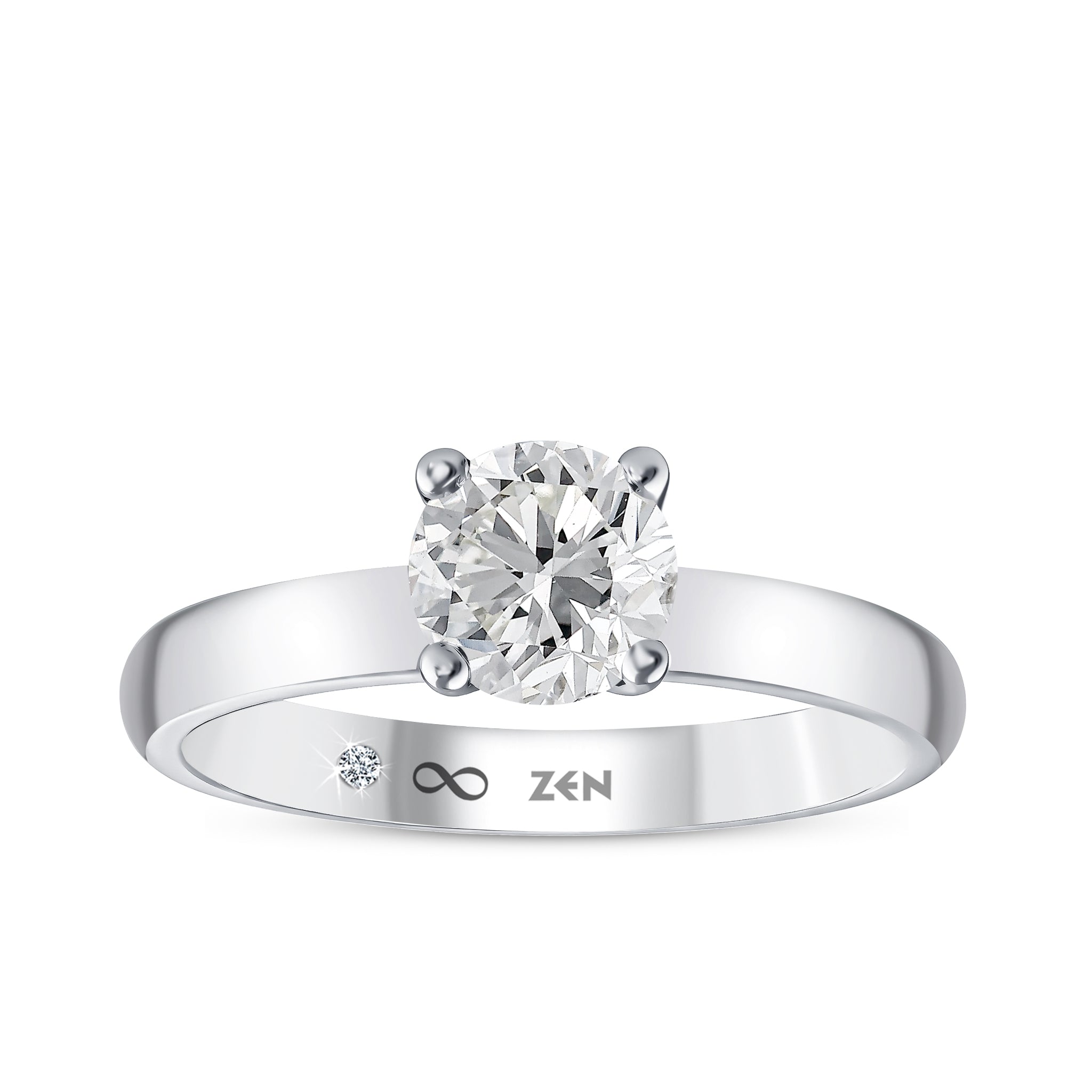 Solitaire Diamond Engagement Ring