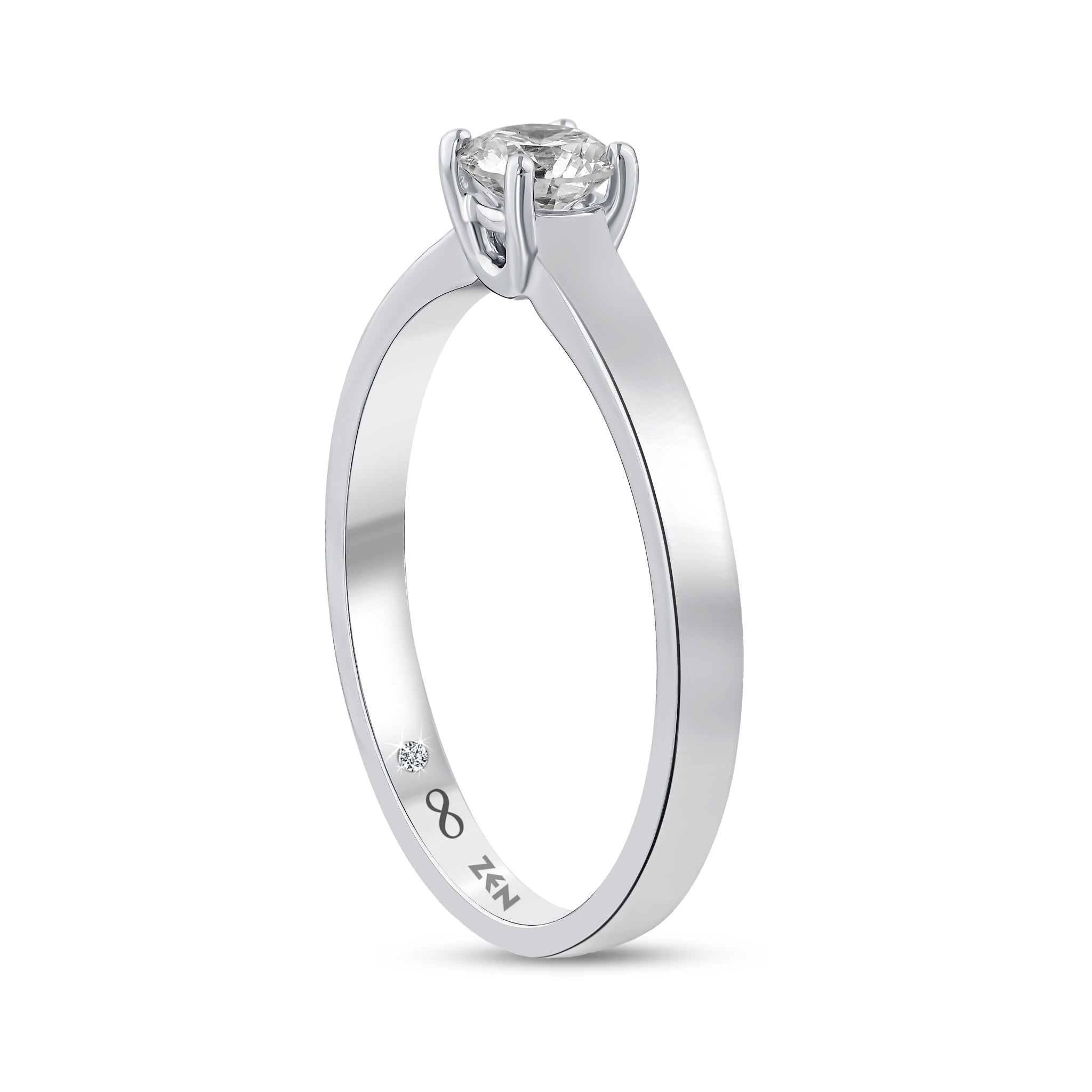 Solitaire Diamond Engagement Ring