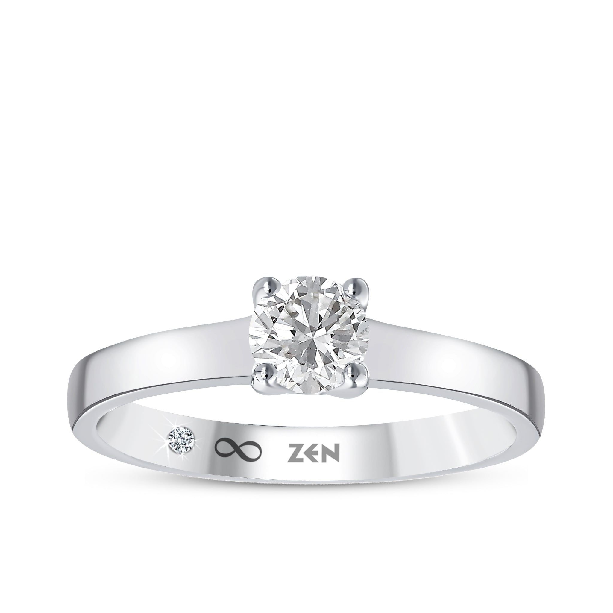 Solitaire Diamond Engagement Ring