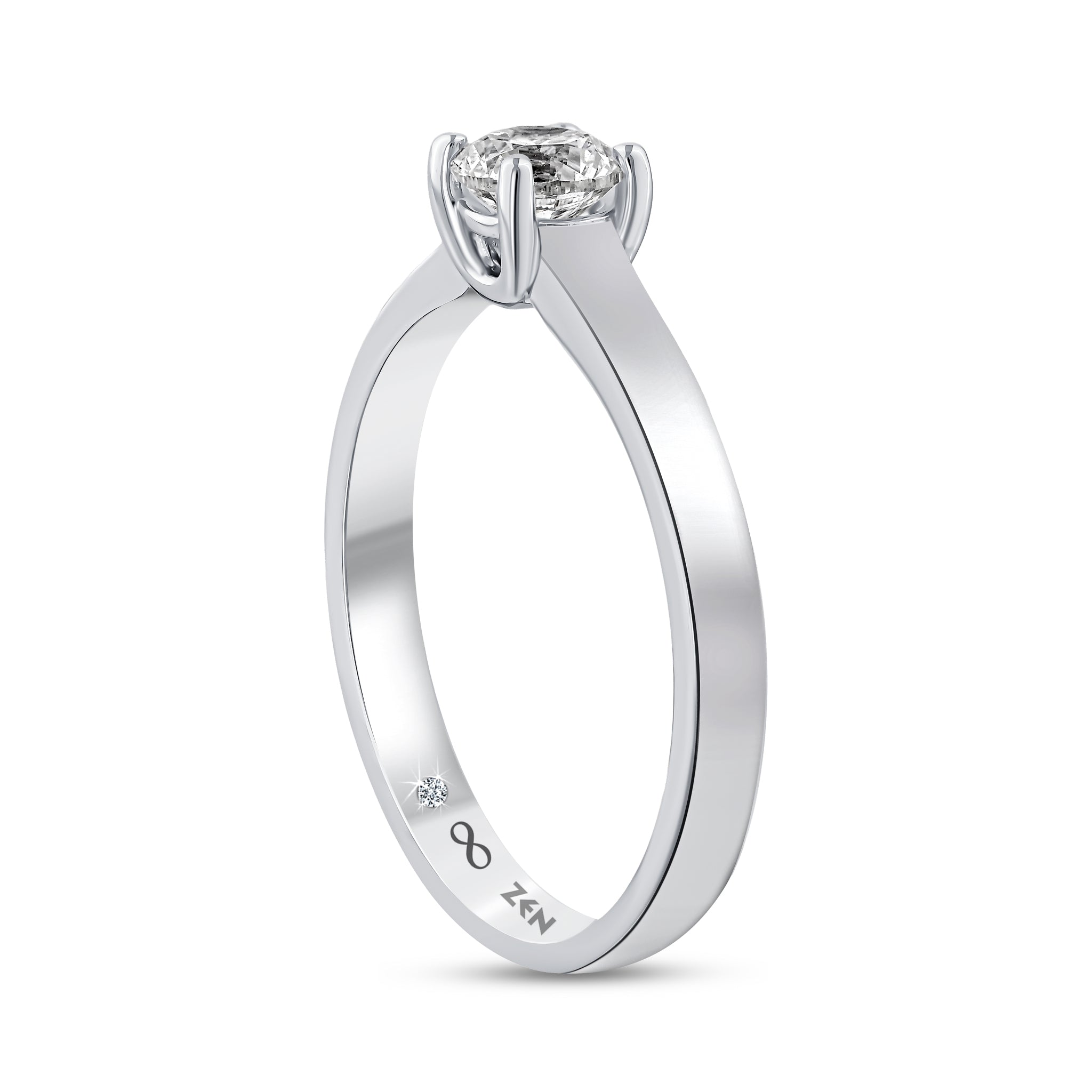Solitaire Diamond Engagement Ring