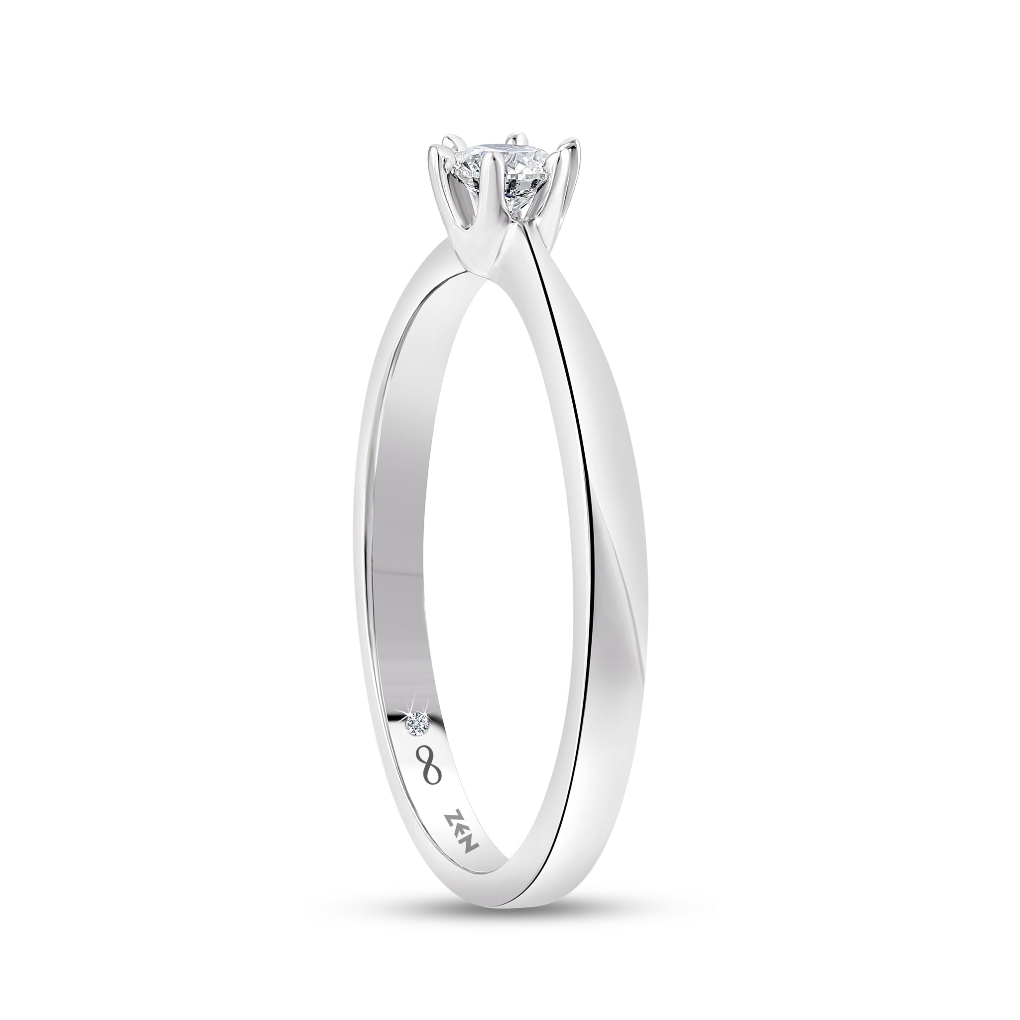 Solitaire Diamond Engagement Ring