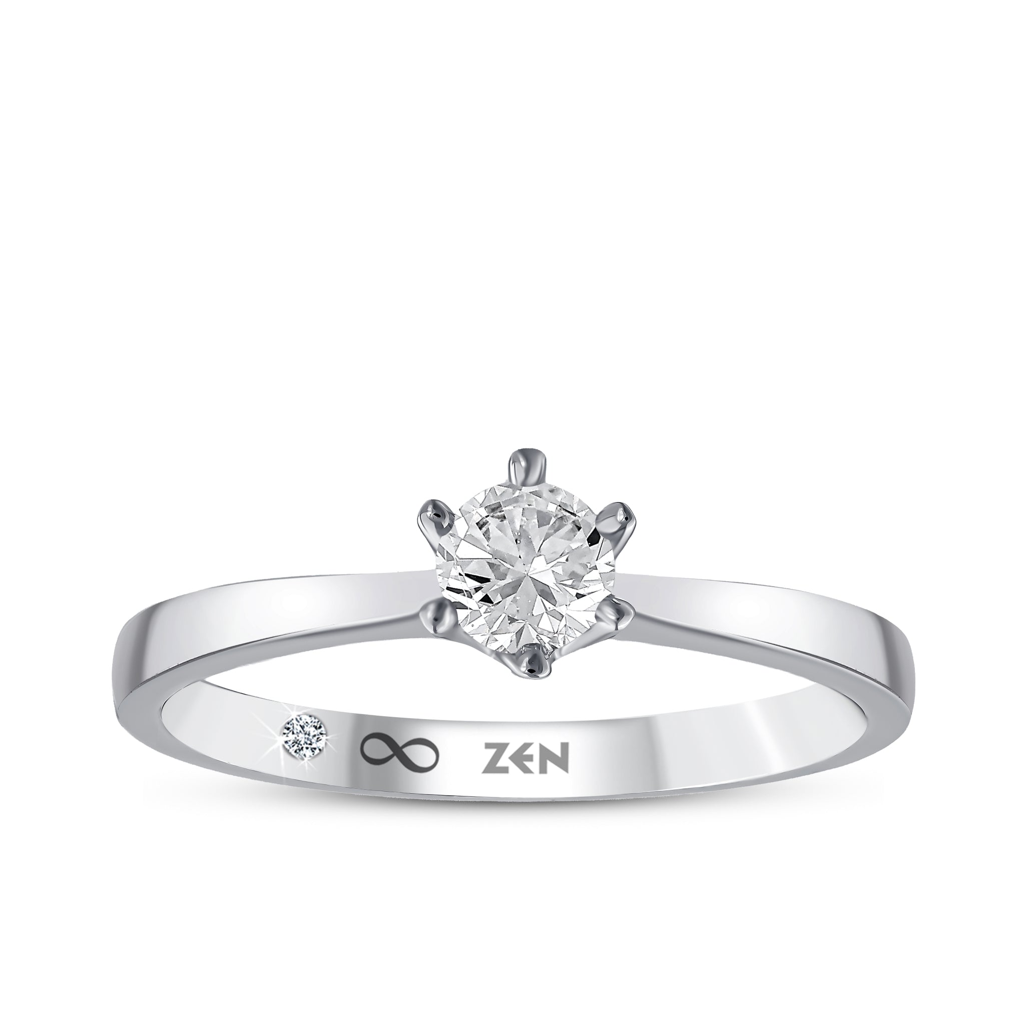Solitaire Diamond Engagement Ring