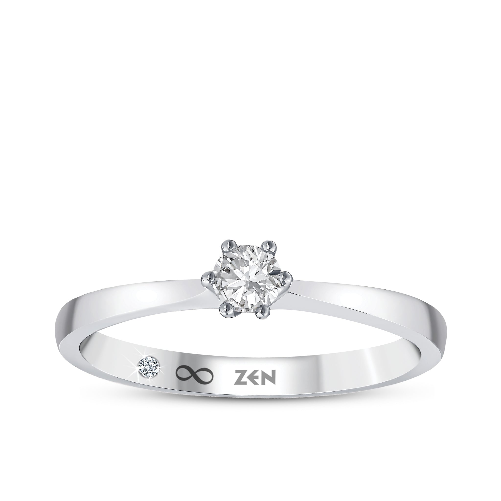 Diamond Solitaire Engagement Ring