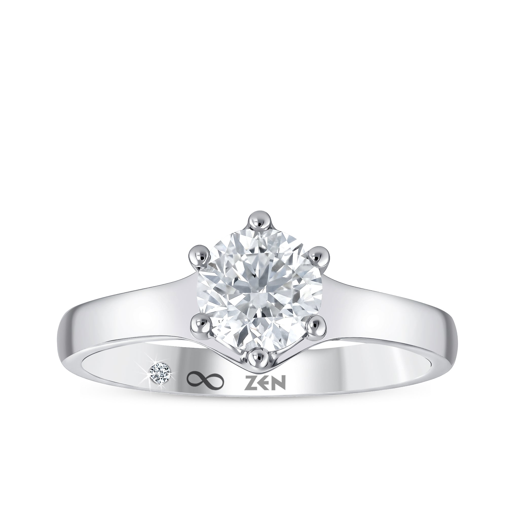 Solitaire Diamond Engagement Ring