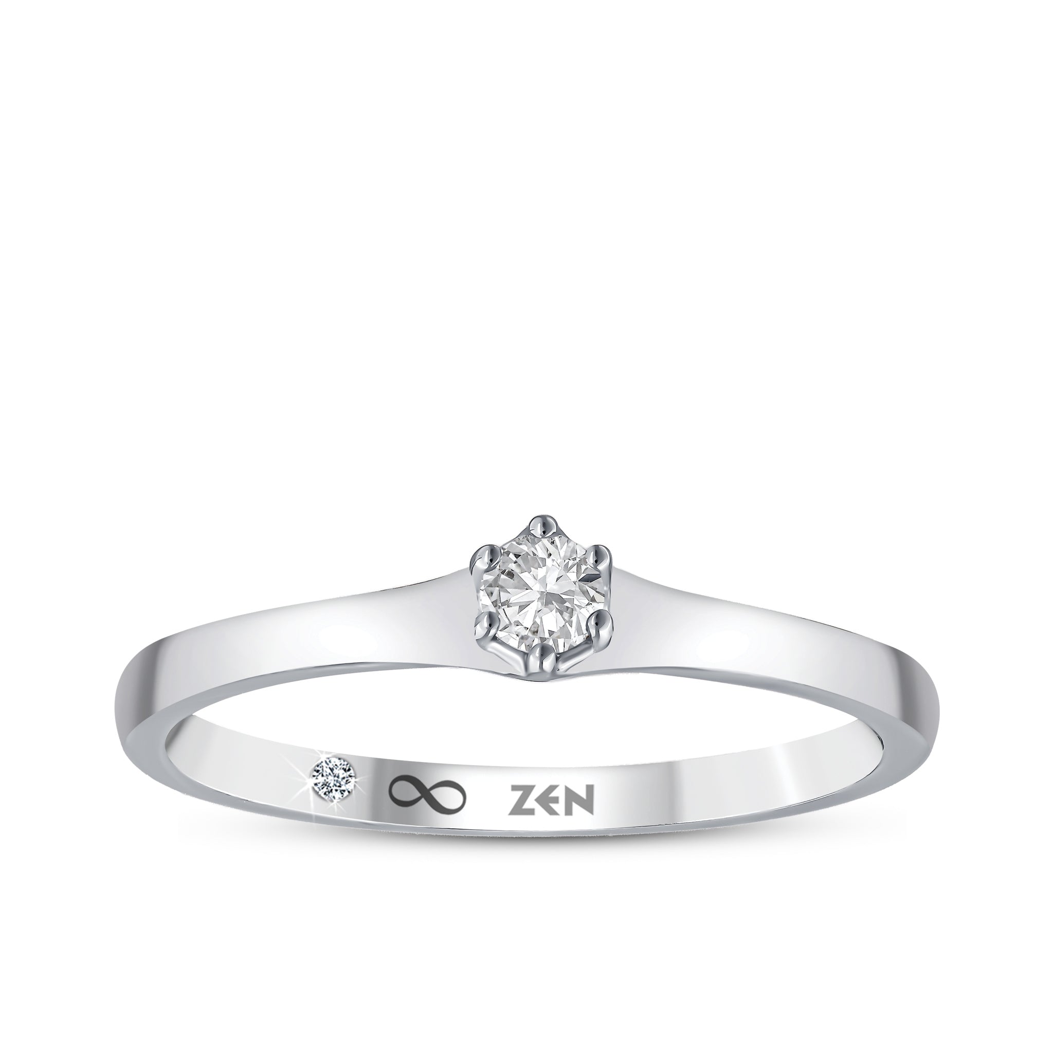 Diamond Solitaire Engagement Ring