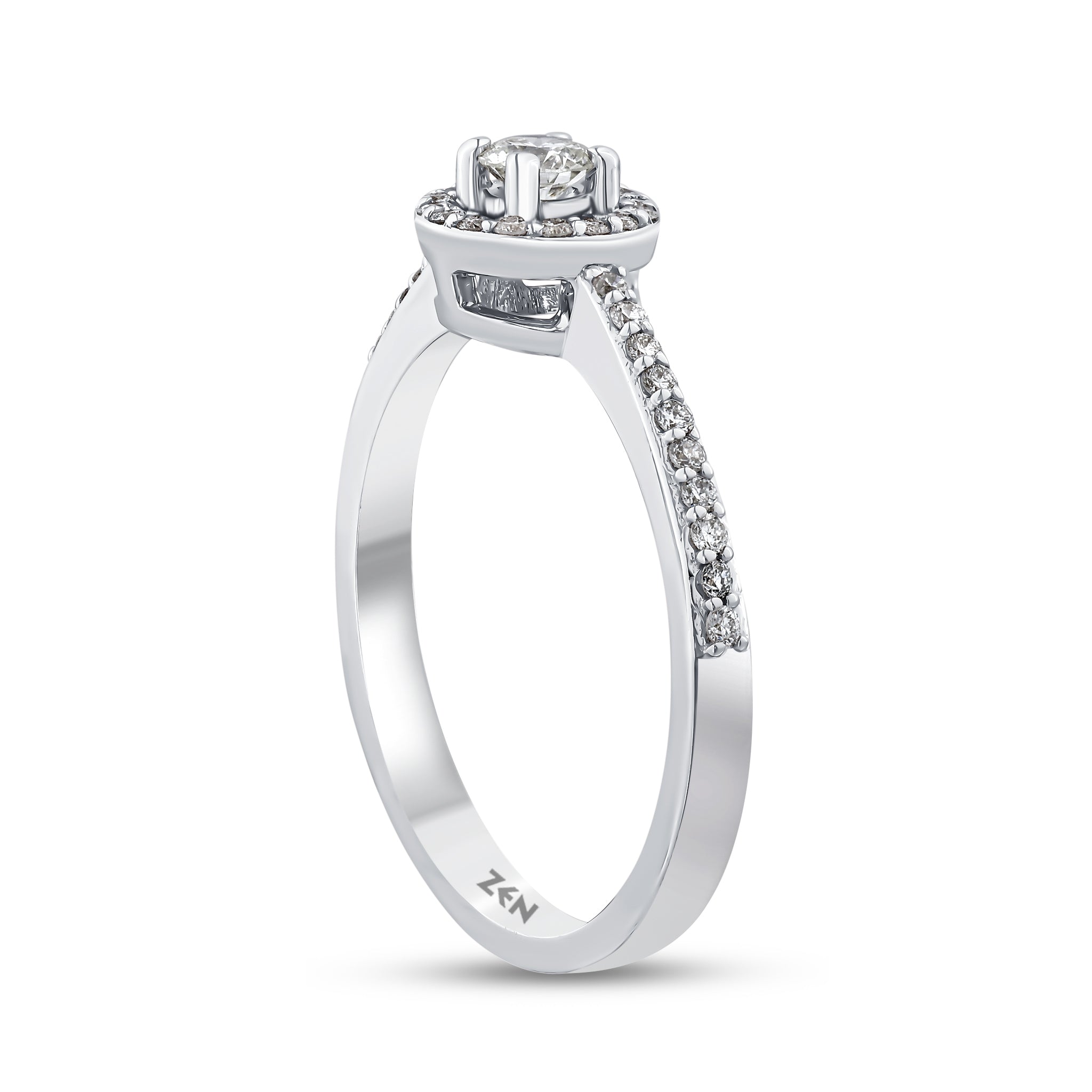 Side Stones Diamond Engagement Ring