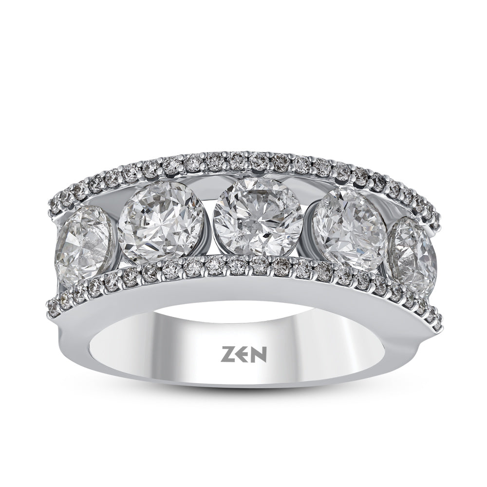 Half Eternity Diamond Ring