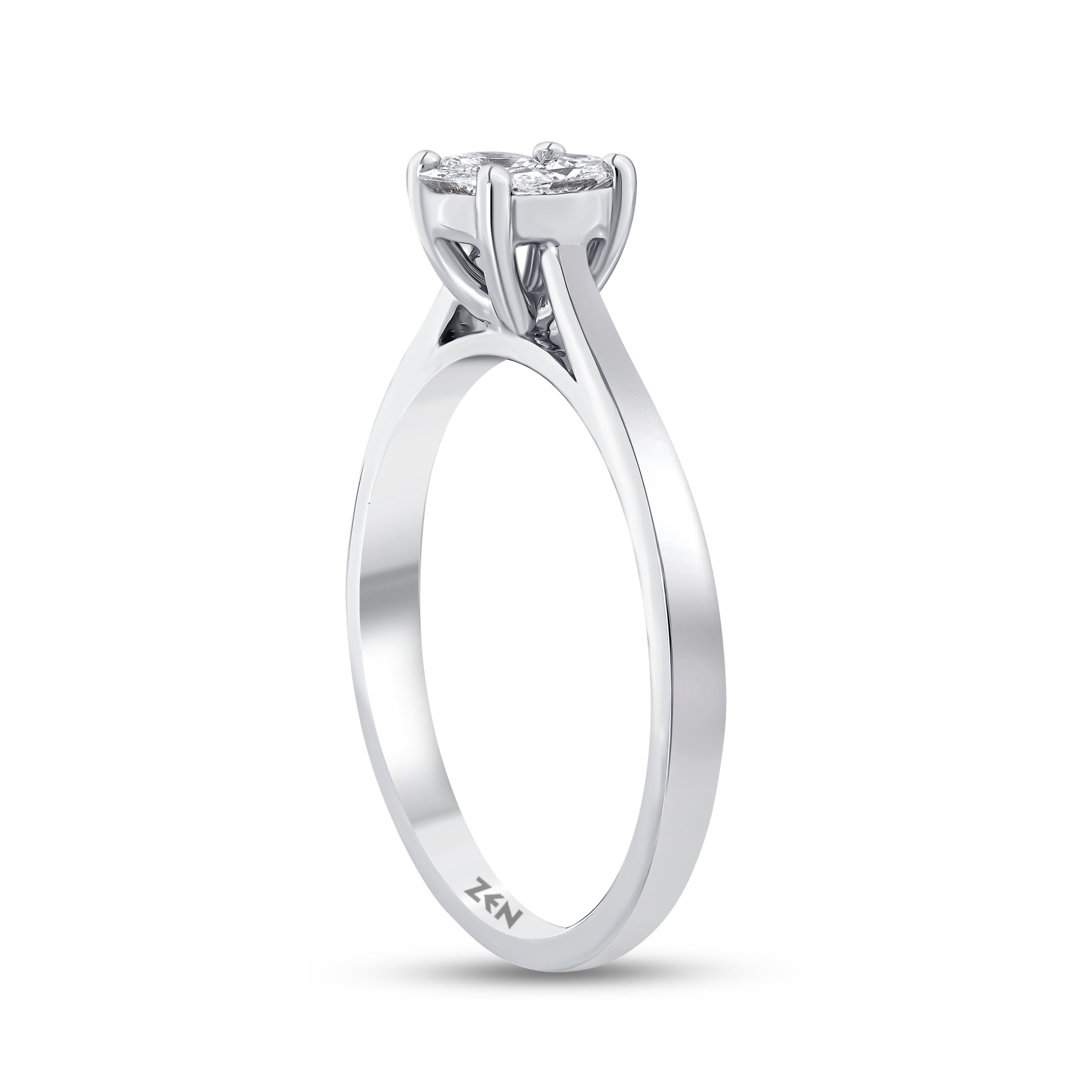 Modern Diamond Engagement Ring