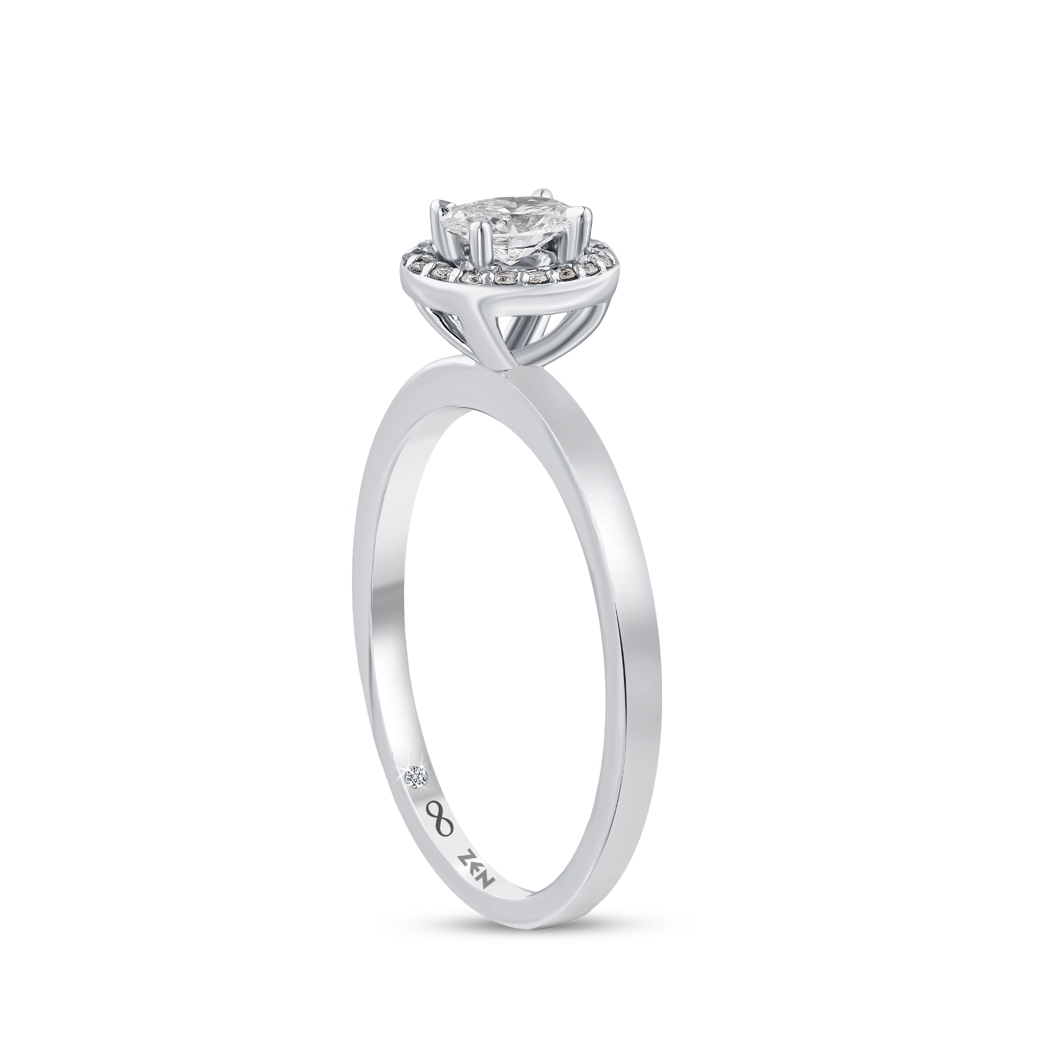 Modern Diamond Engagement Ring