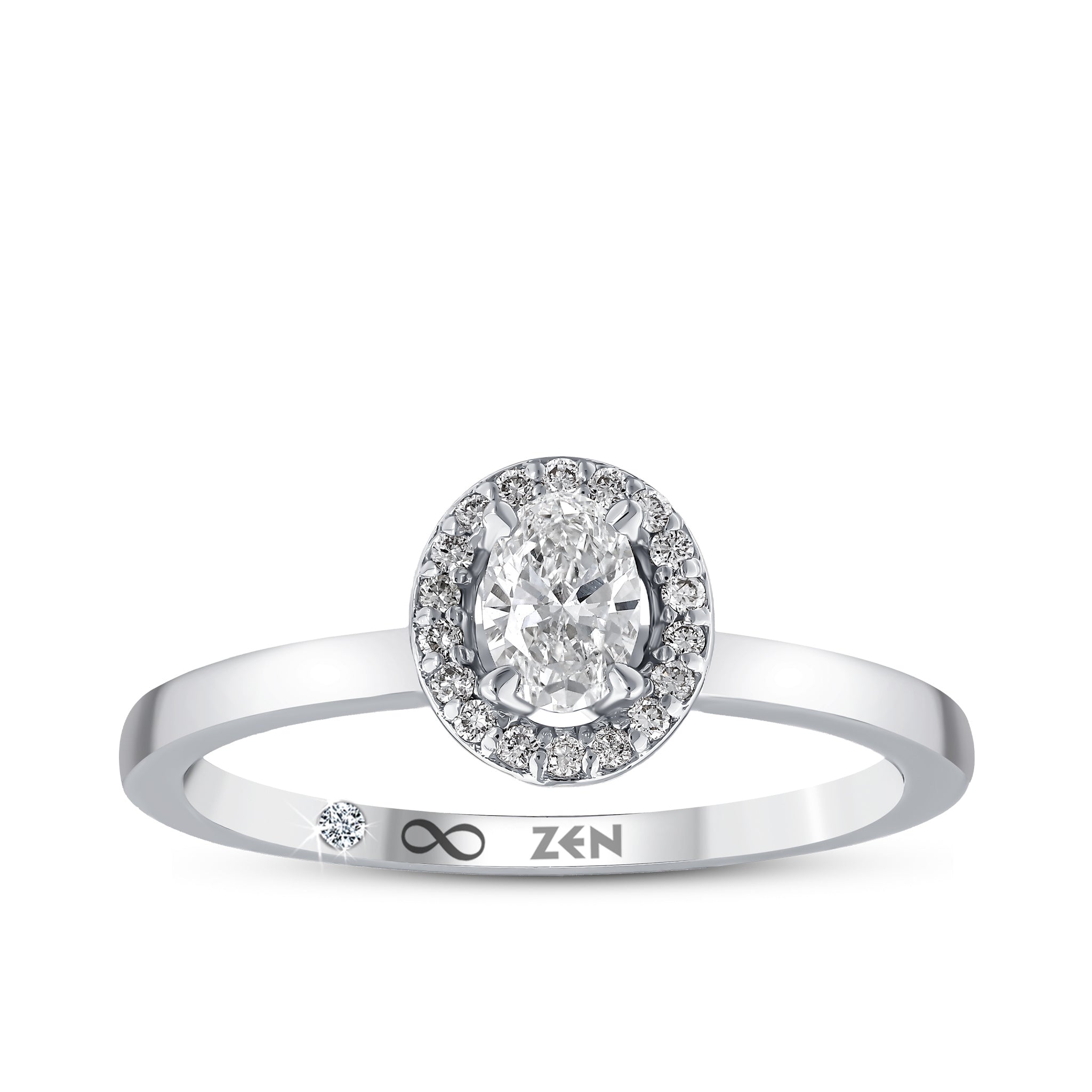 Modern Diamond Engagement Ring