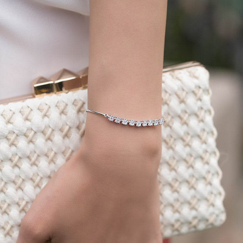 Halo Diamond Bracelet