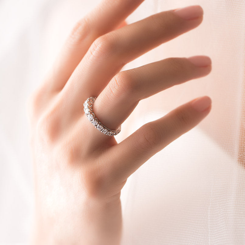 Half Eternity Diamond Ring
