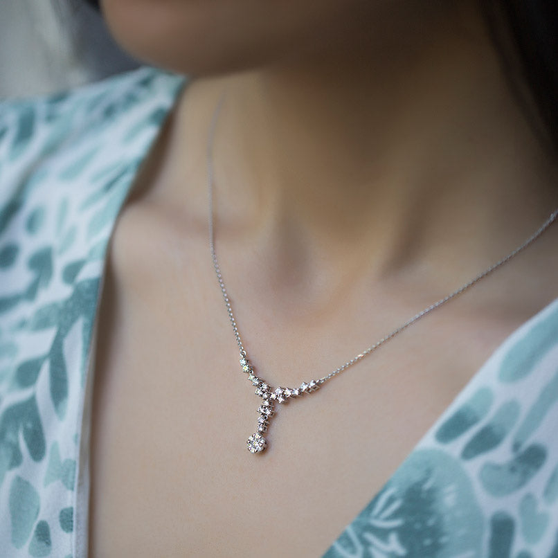 Halo Diamond Necklace