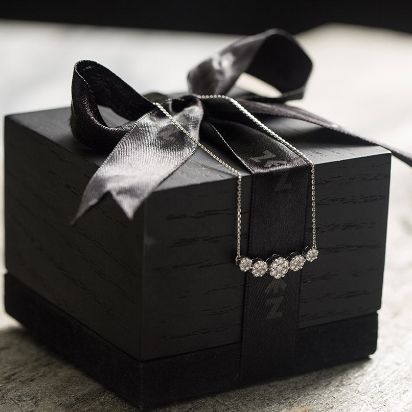 Halo Diamond Necklace