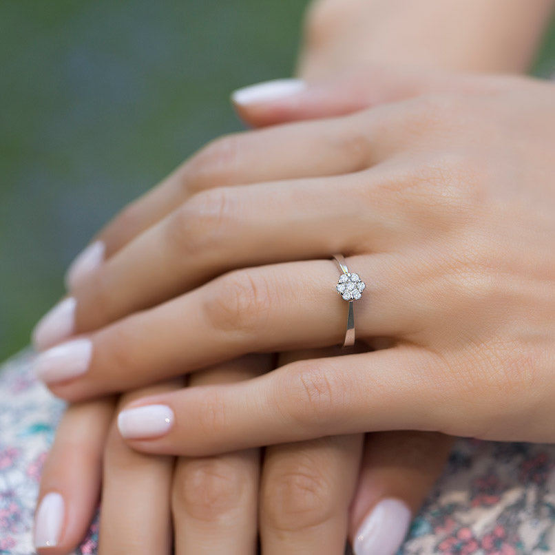 Halo Diamond Ring