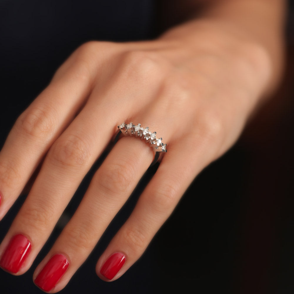 Seven Stone Diamond Necklace