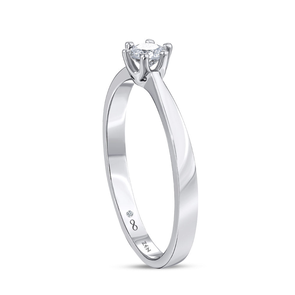 Solitaire Diamond Engagement Ring