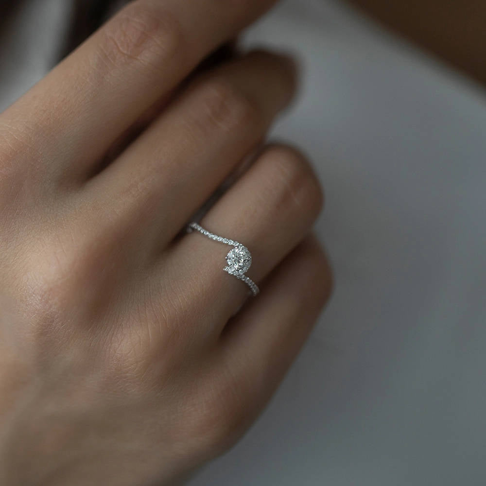 Modern Diamond Engagement Ring