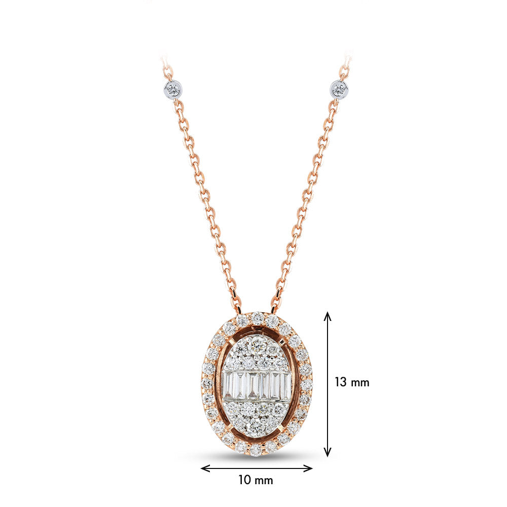Baguette Diamond Necklace